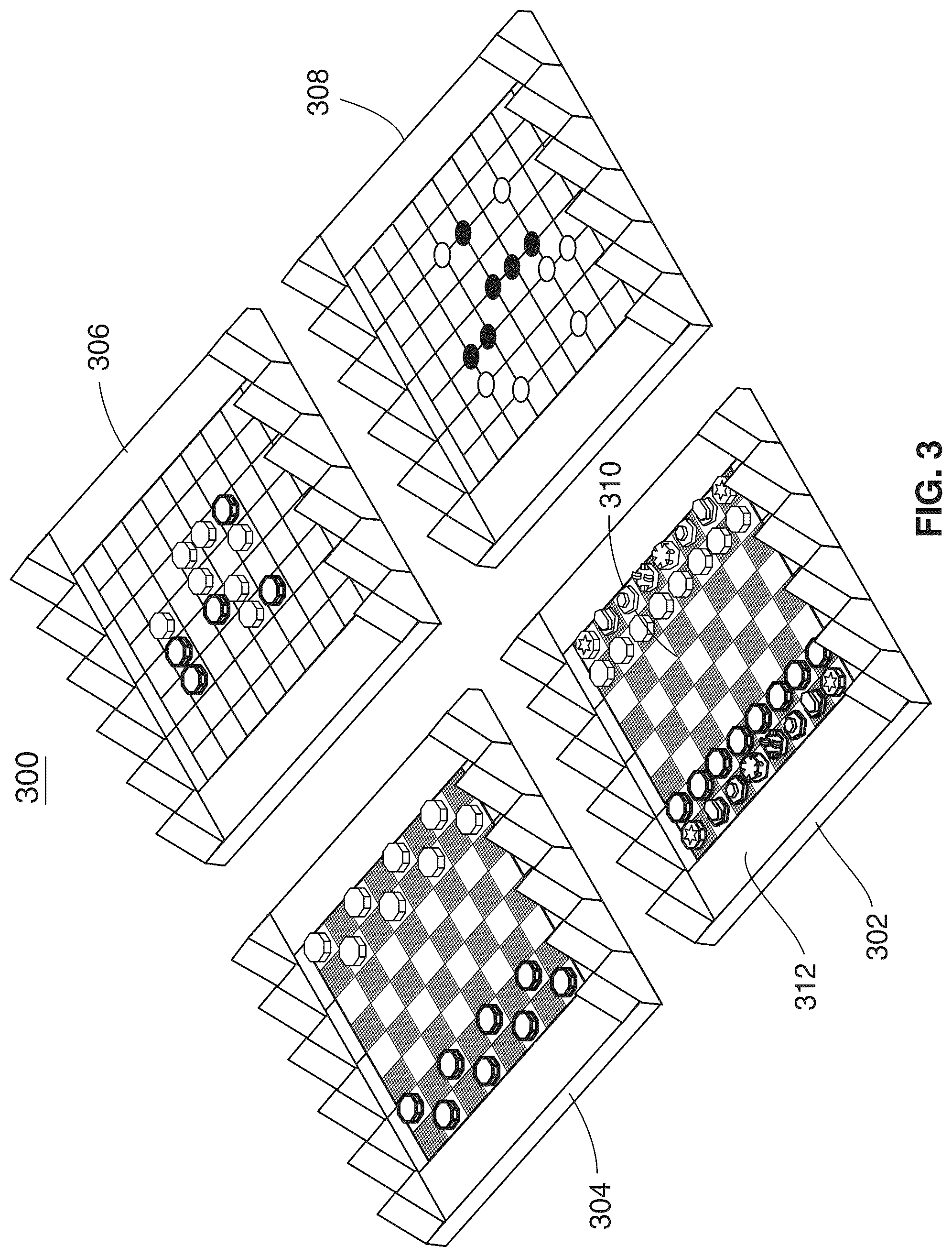 Patent US12303796 Figure 3 – Portable game board