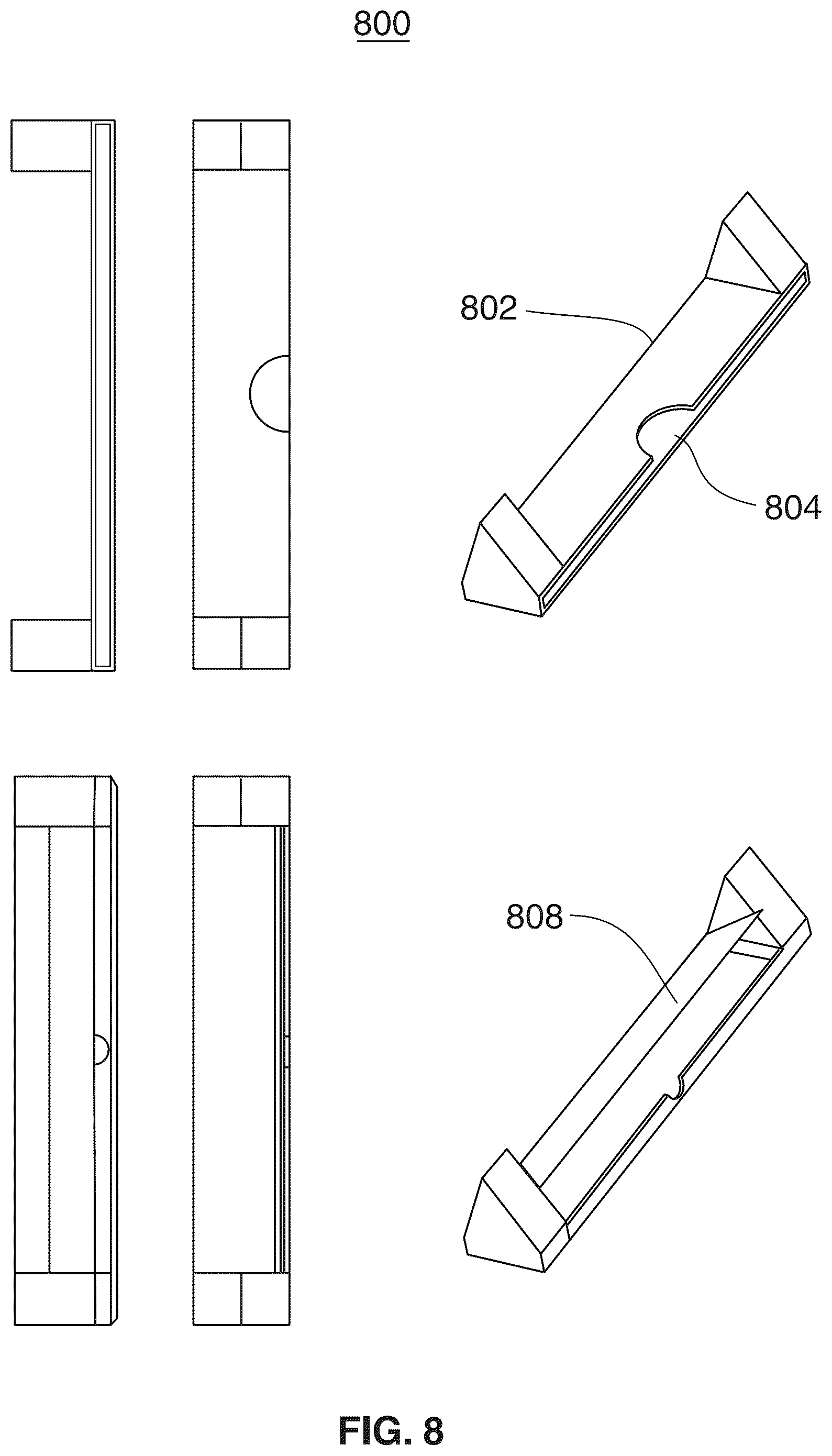 Patent US12303796 Figure 8 – Portable game board