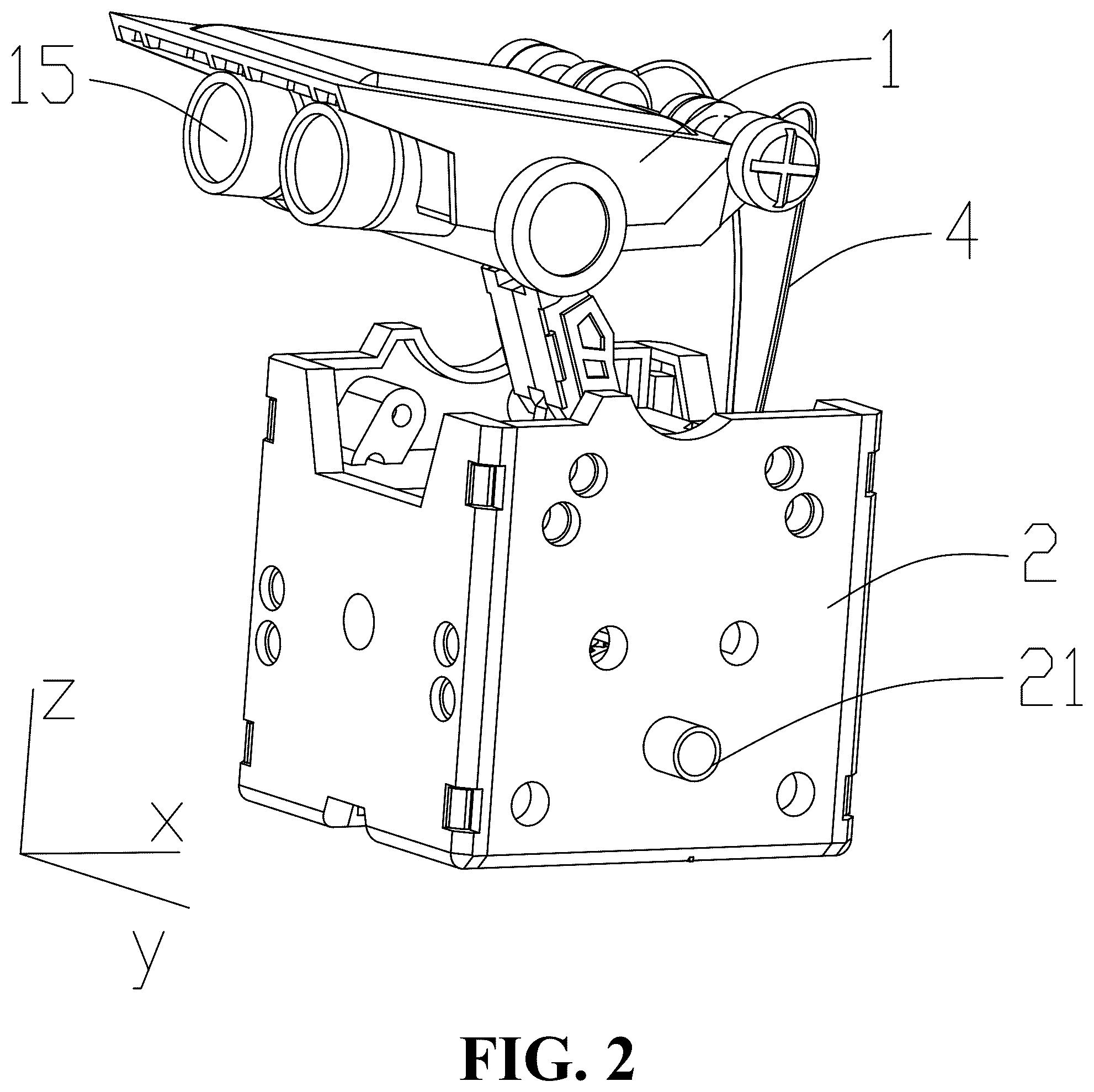 Patent US12303799 Figure 2 – Assembled robot toy