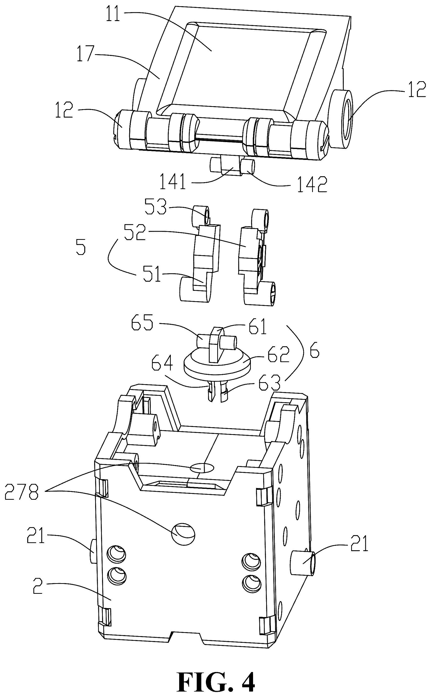 Patent US12303799 Figure 4 – Assembled robot toy