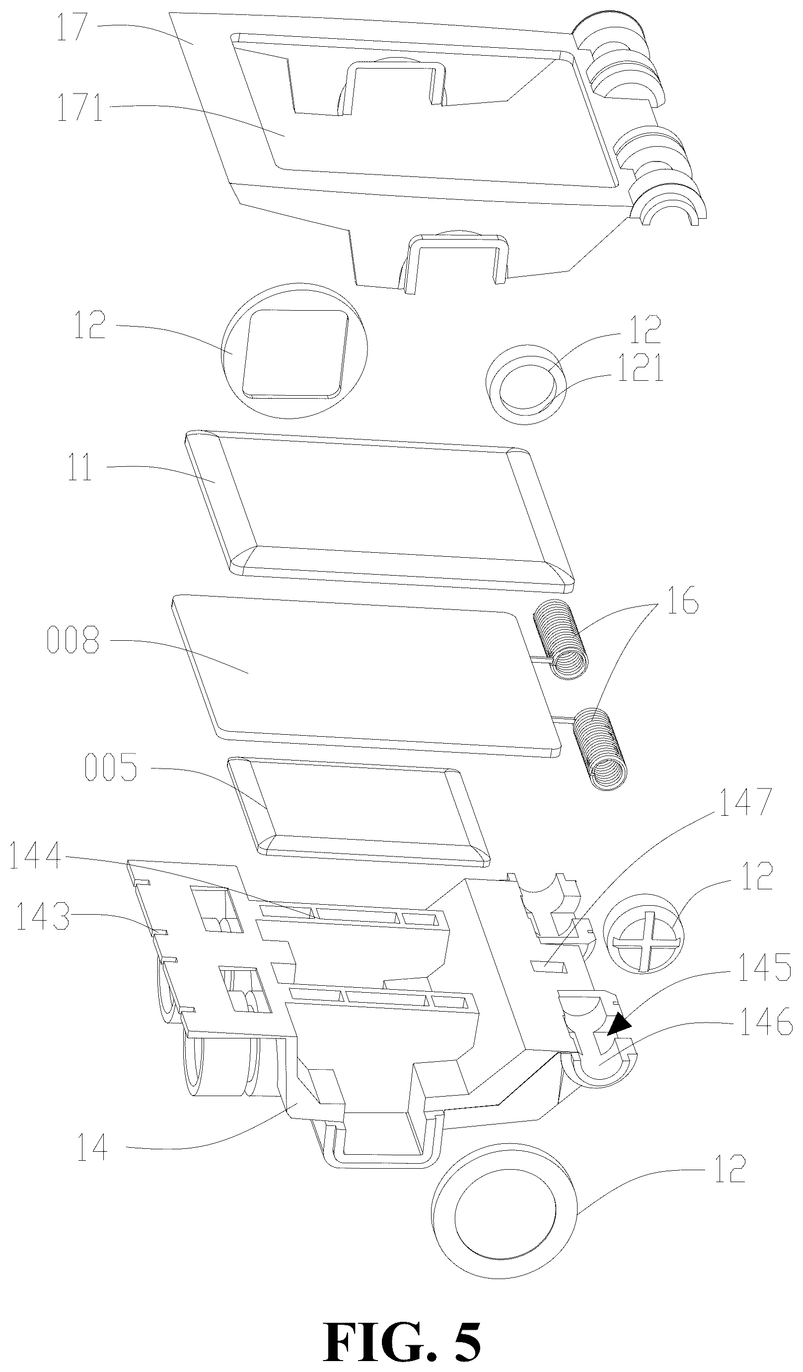Patent US12303799 Figure 5 – Assembled robot toy