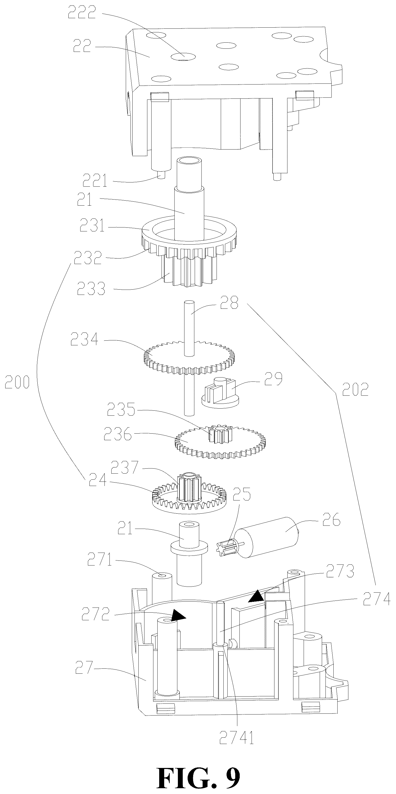 Patent US12303799 Figure 8 – Assembled robot toy