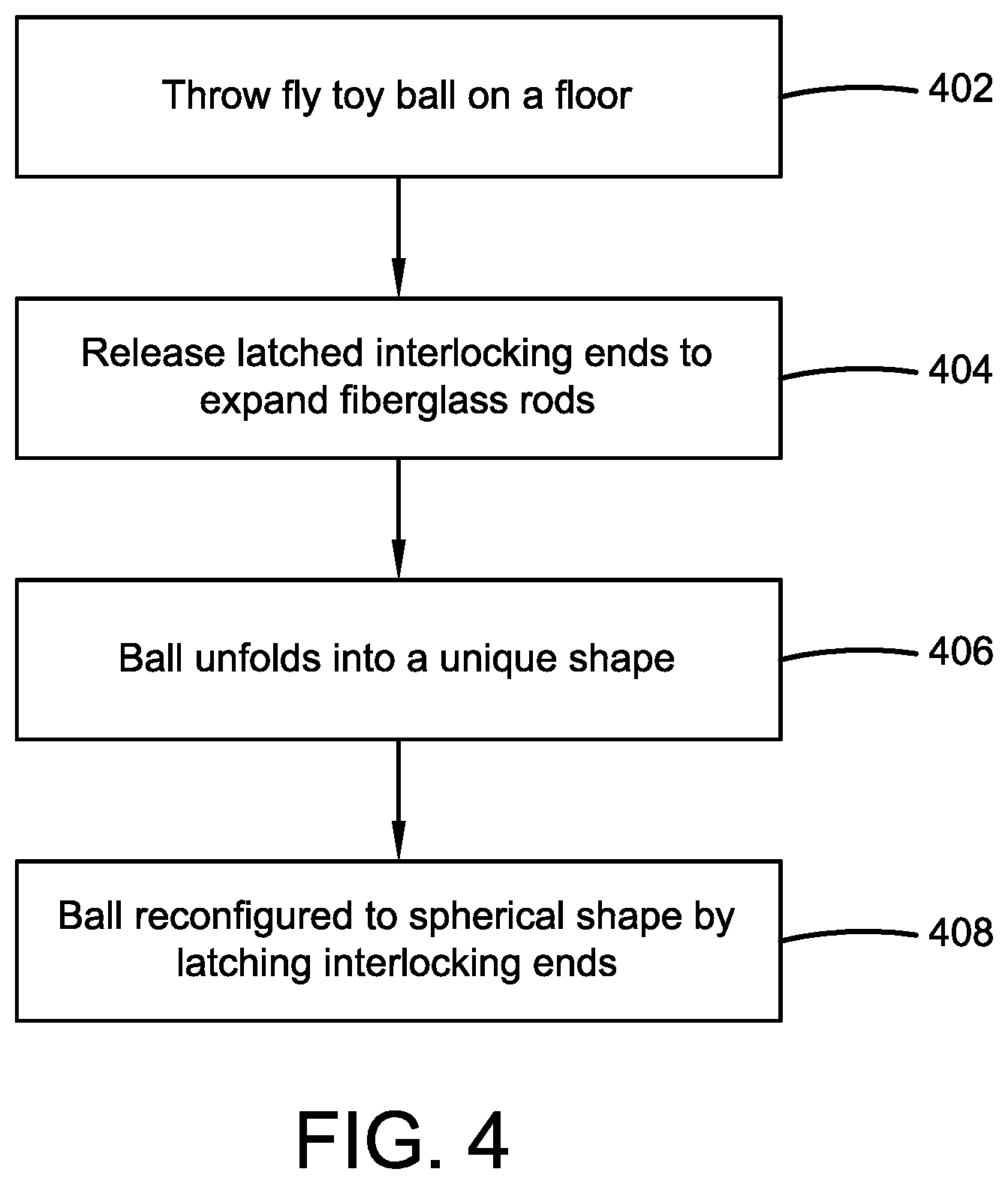 Patent US12303801 Figure 4 – Transformable spherical ball toy
