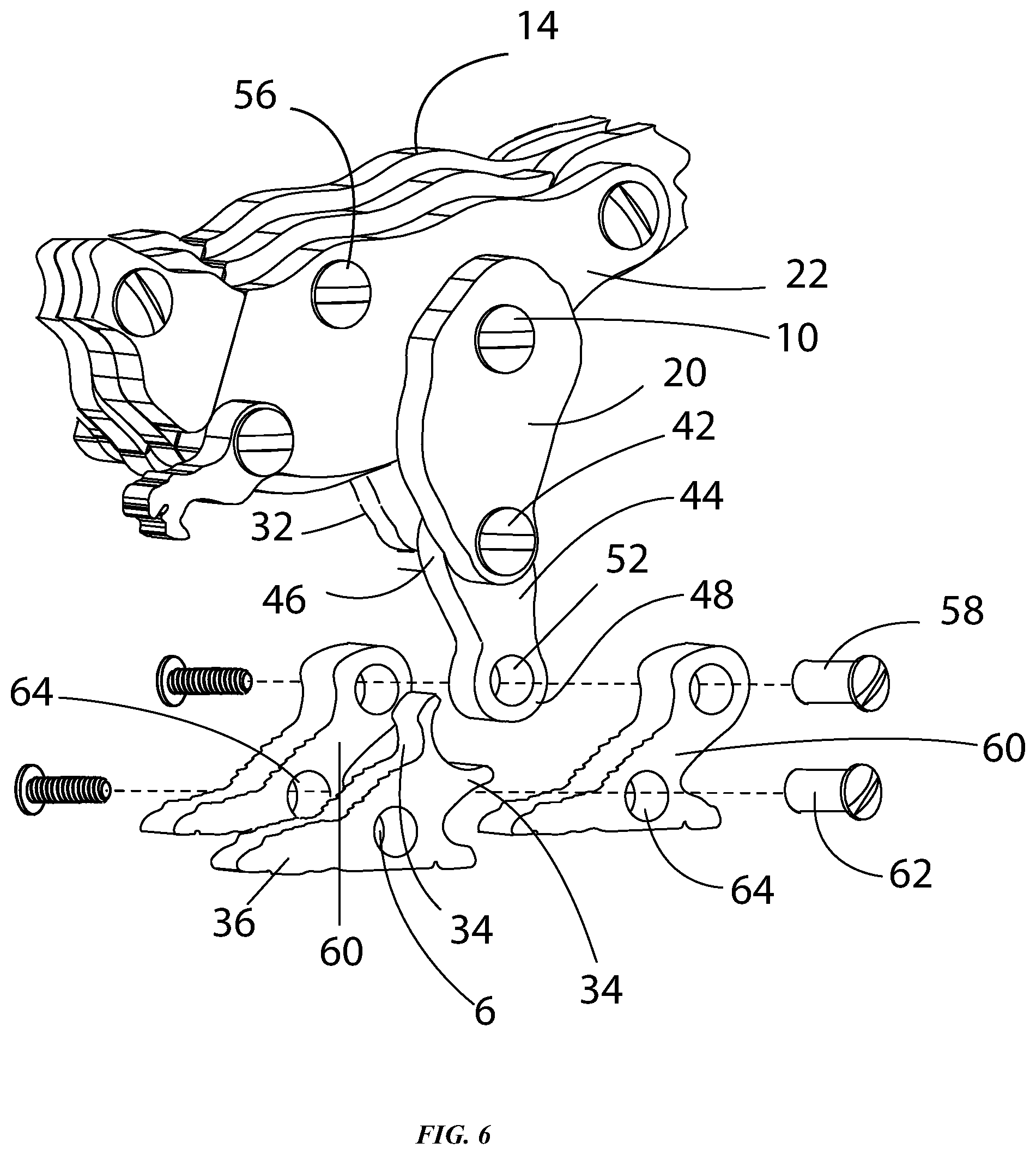 Patent US12303802 Figure 6 – Multilayered model assemblies