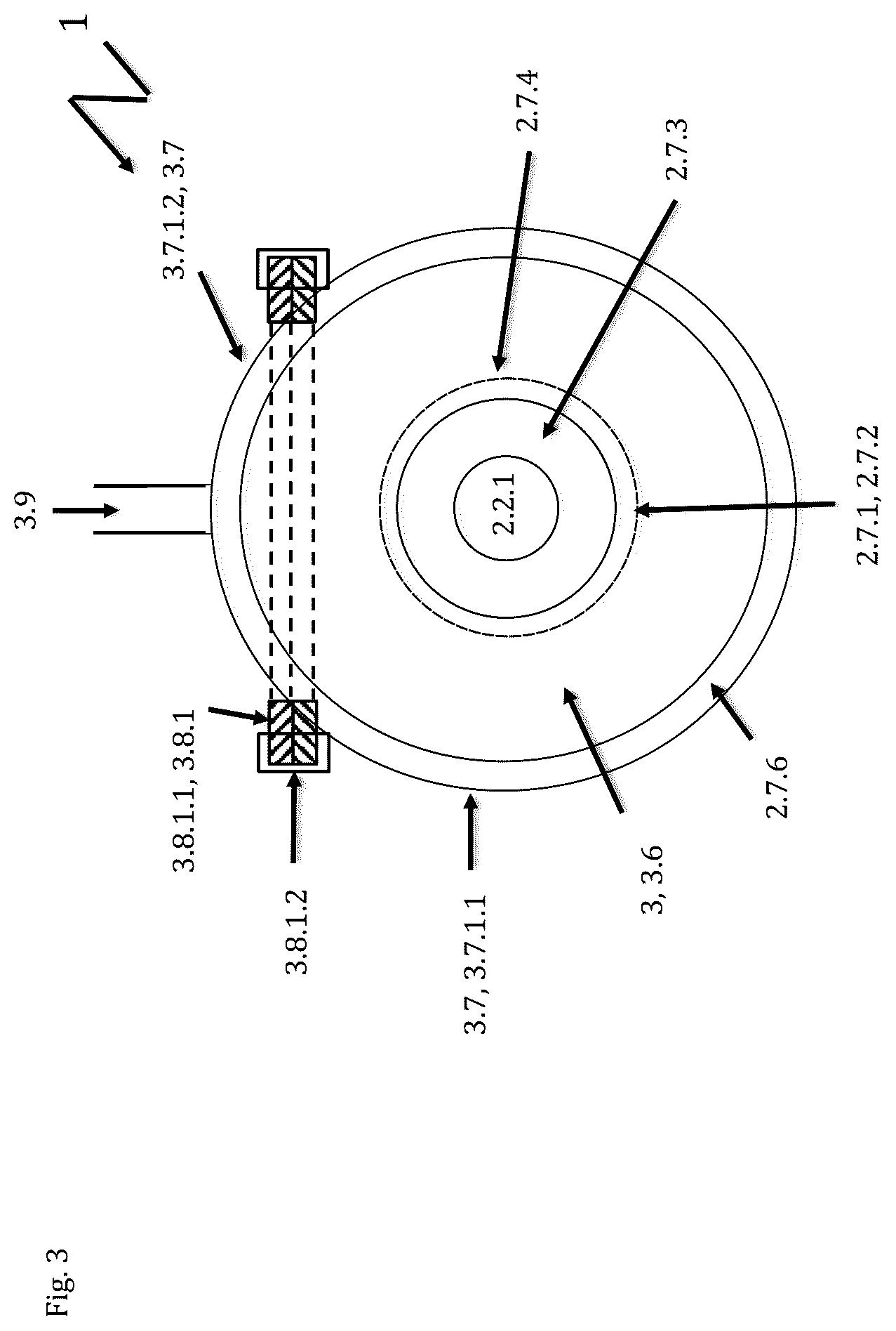 Patent US12303807 Figure 3 – Particle filter with ultrasound device