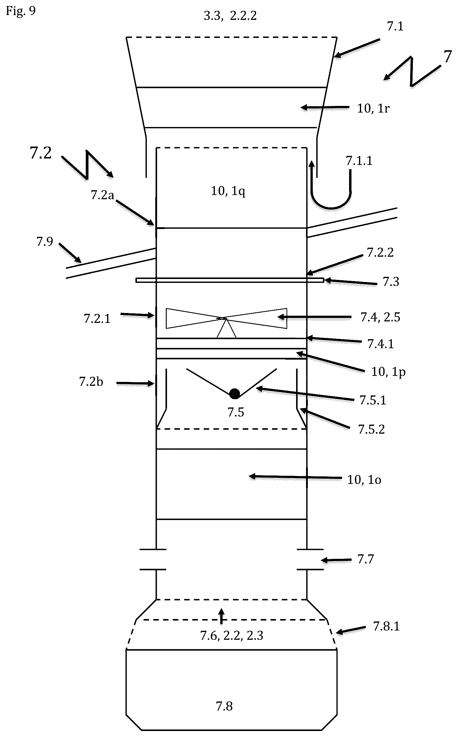 Patent US12303807 Figure 9 – Particle filter with ultrasound device
