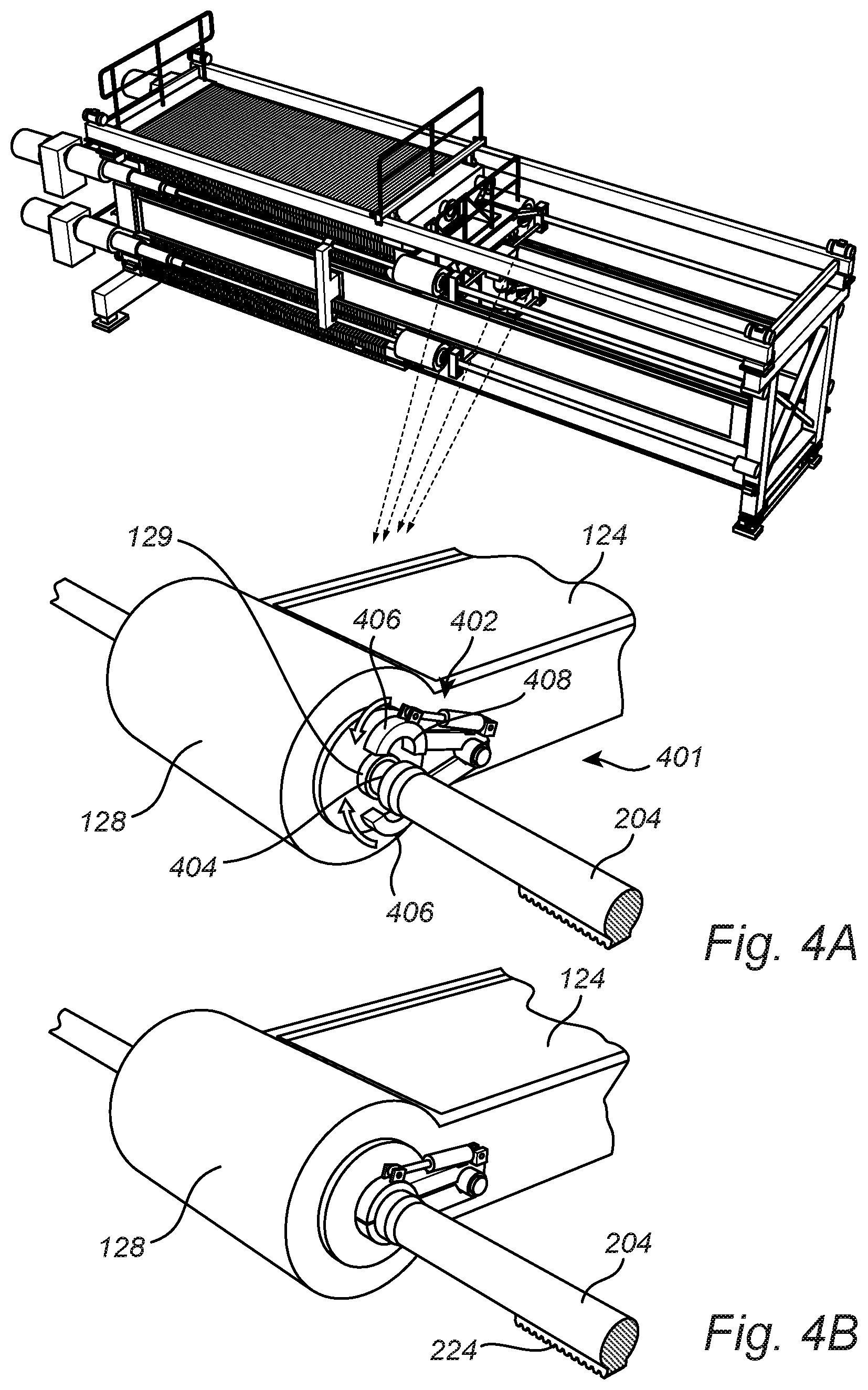 Patent US12303808 Figure 4 – Filter press and a filter plate compression and transport retrofitting kit for a filter press