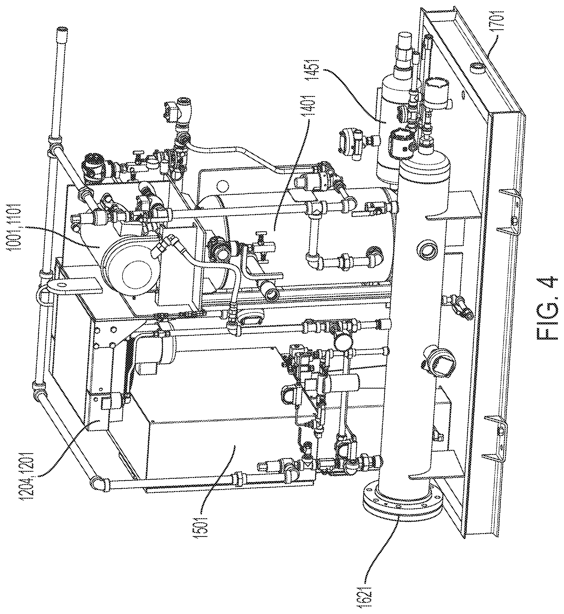 Patent US12303815 Figure 4 – System and process for recovering fugitive gas emissions