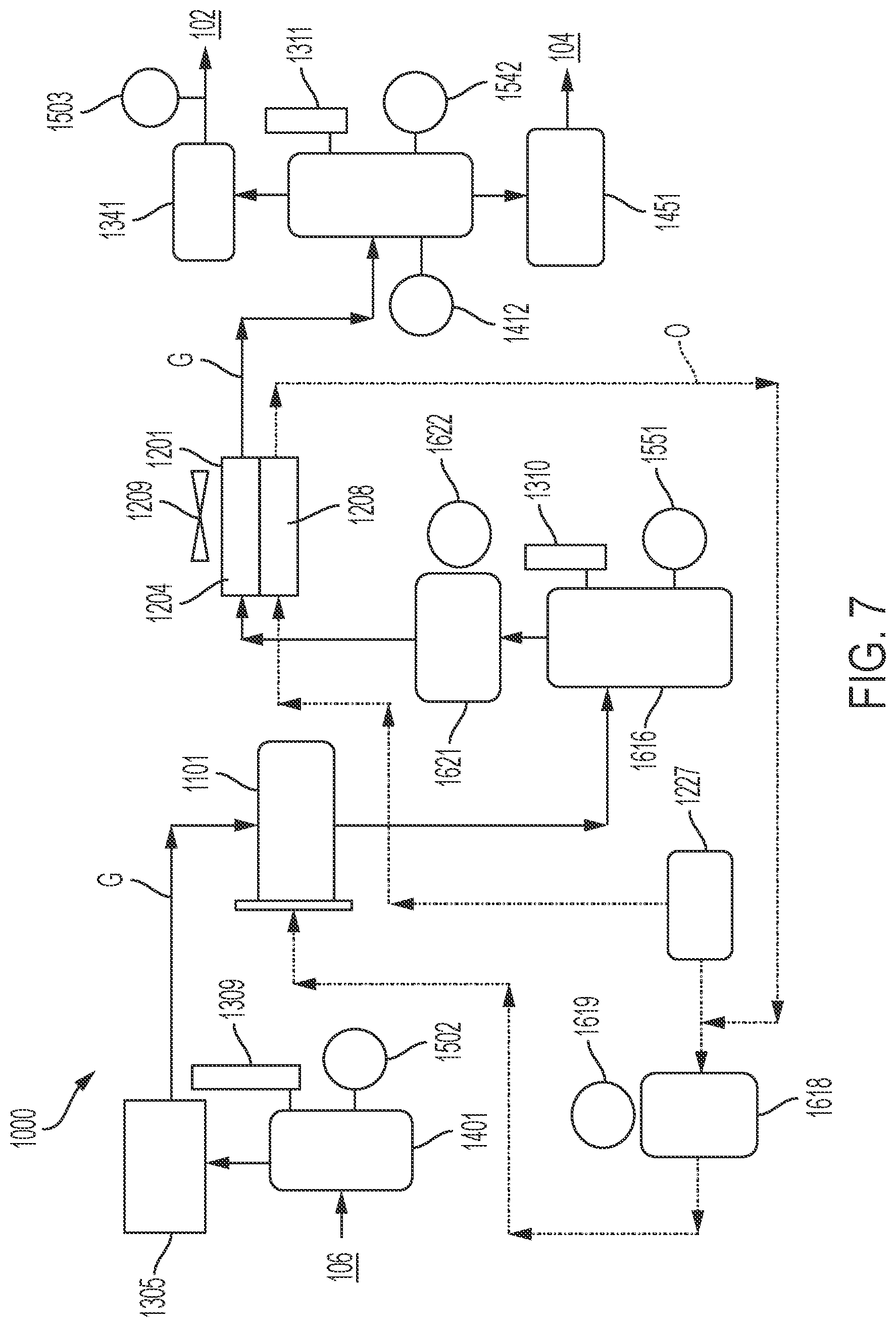 Patent US12303815 Figure 8 – System and process for recovering fugitive gas emissions