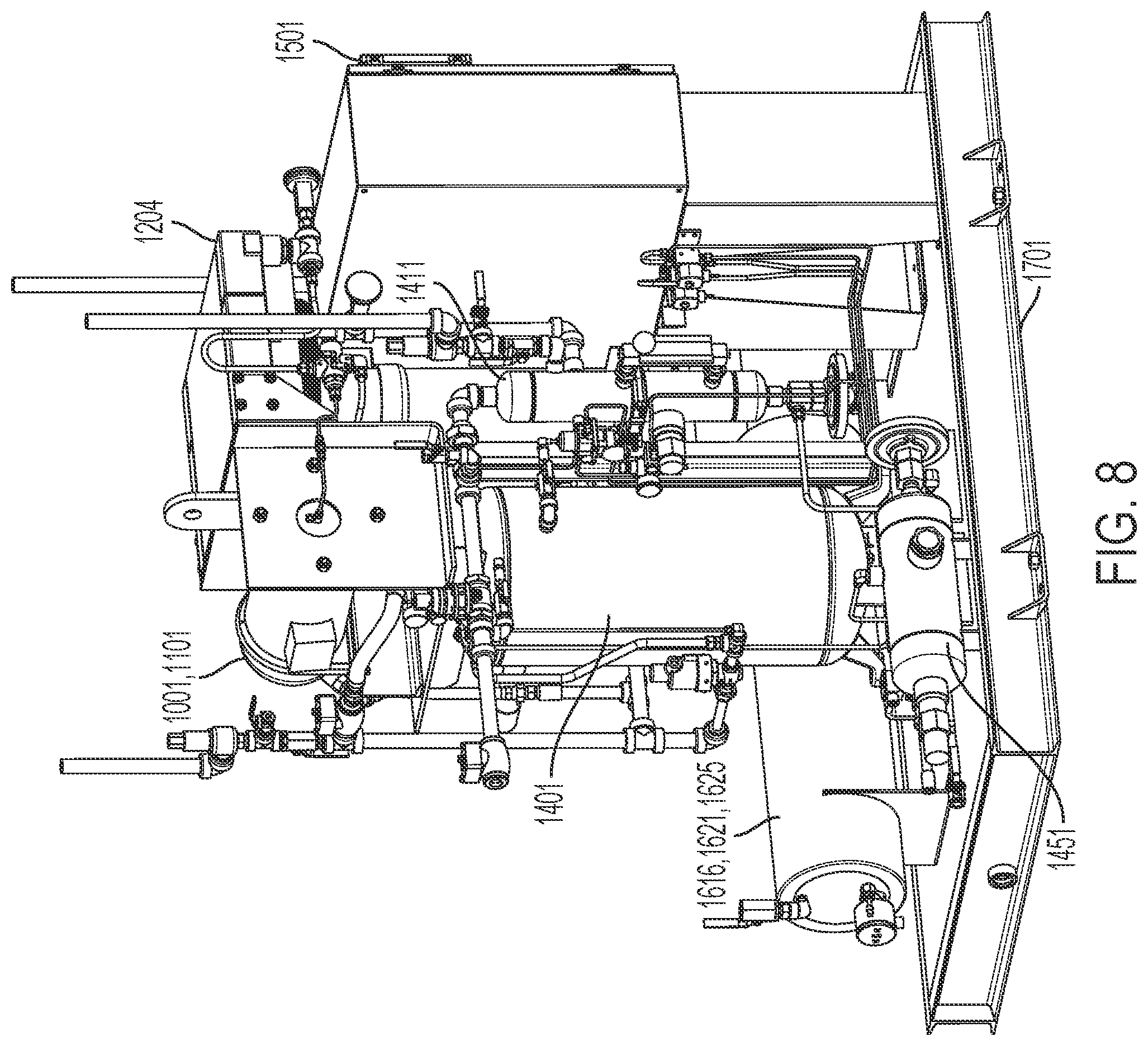 Patent US12303815 Figure 9 – System and process for recovering fugitive gas emissions