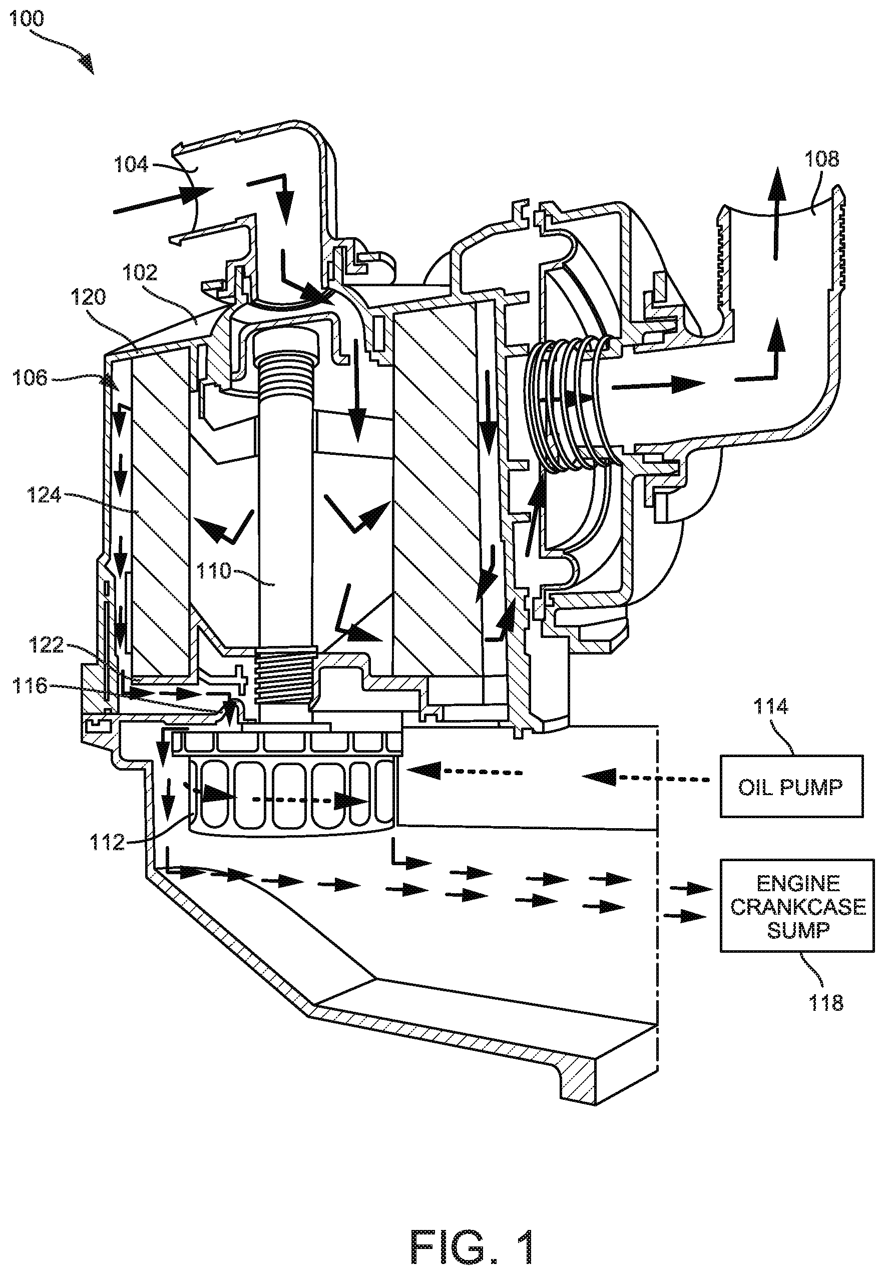 Patent US12303816 — Axial flow centrifugal separator — Figure 1