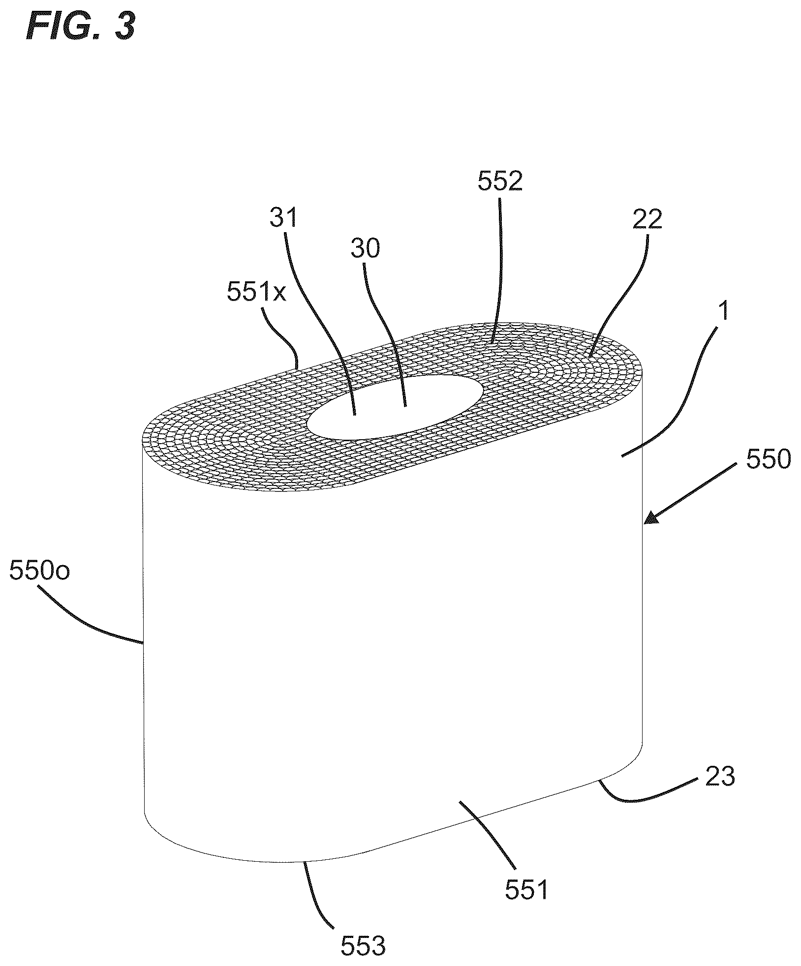 Patent US12303819 Figure 3 – Filter element for filtering a fluid