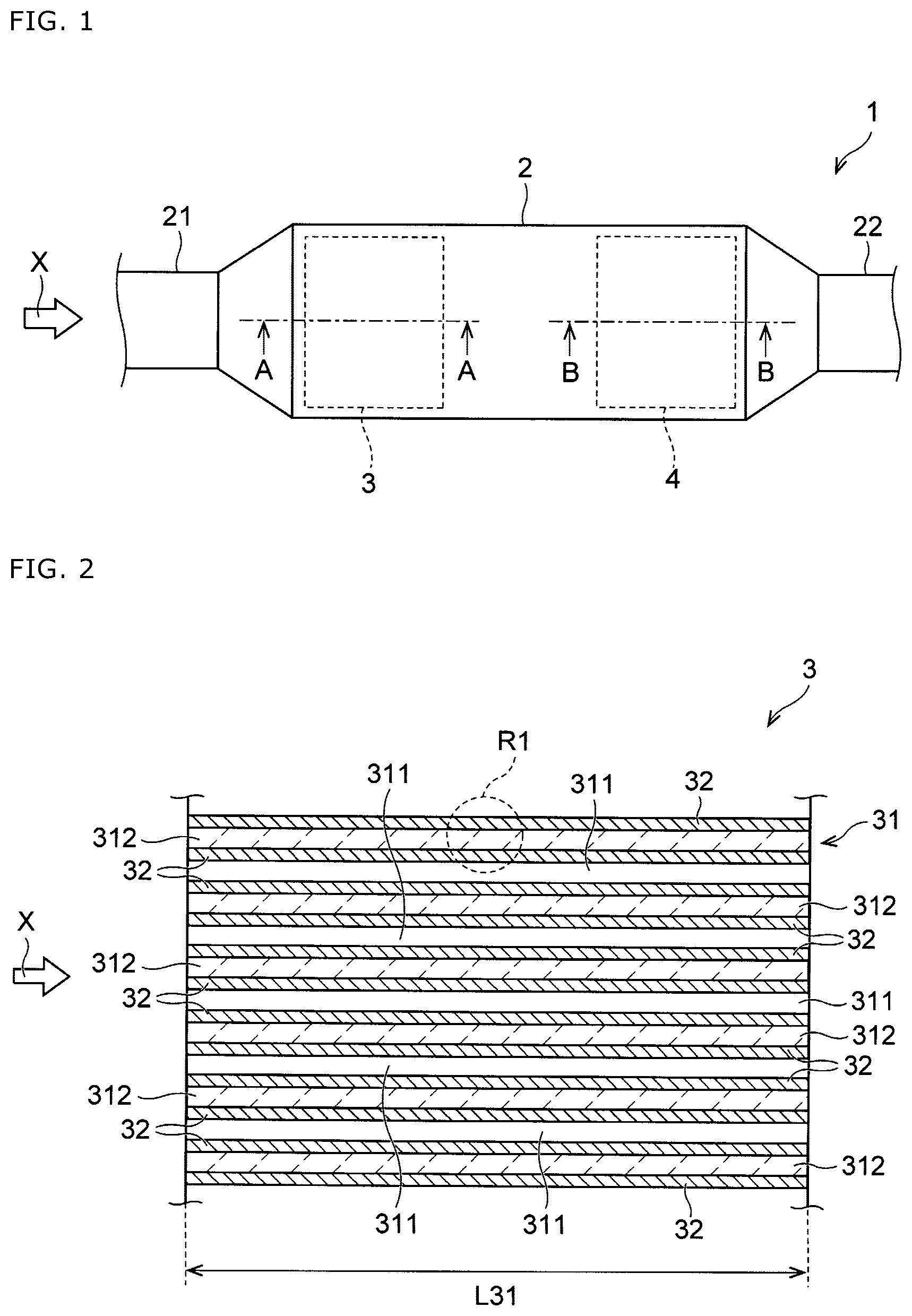 Patent US12303831 Figure 1 – Exhaust gas purification system