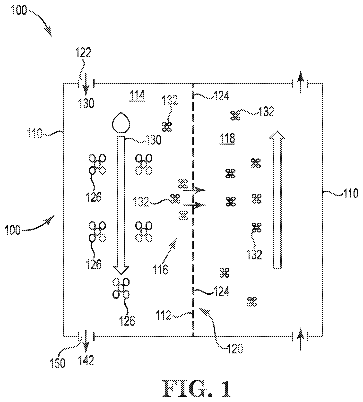 Patent US12303836 — Hydrophobic membranes and membrane distillation methods — Figure 1