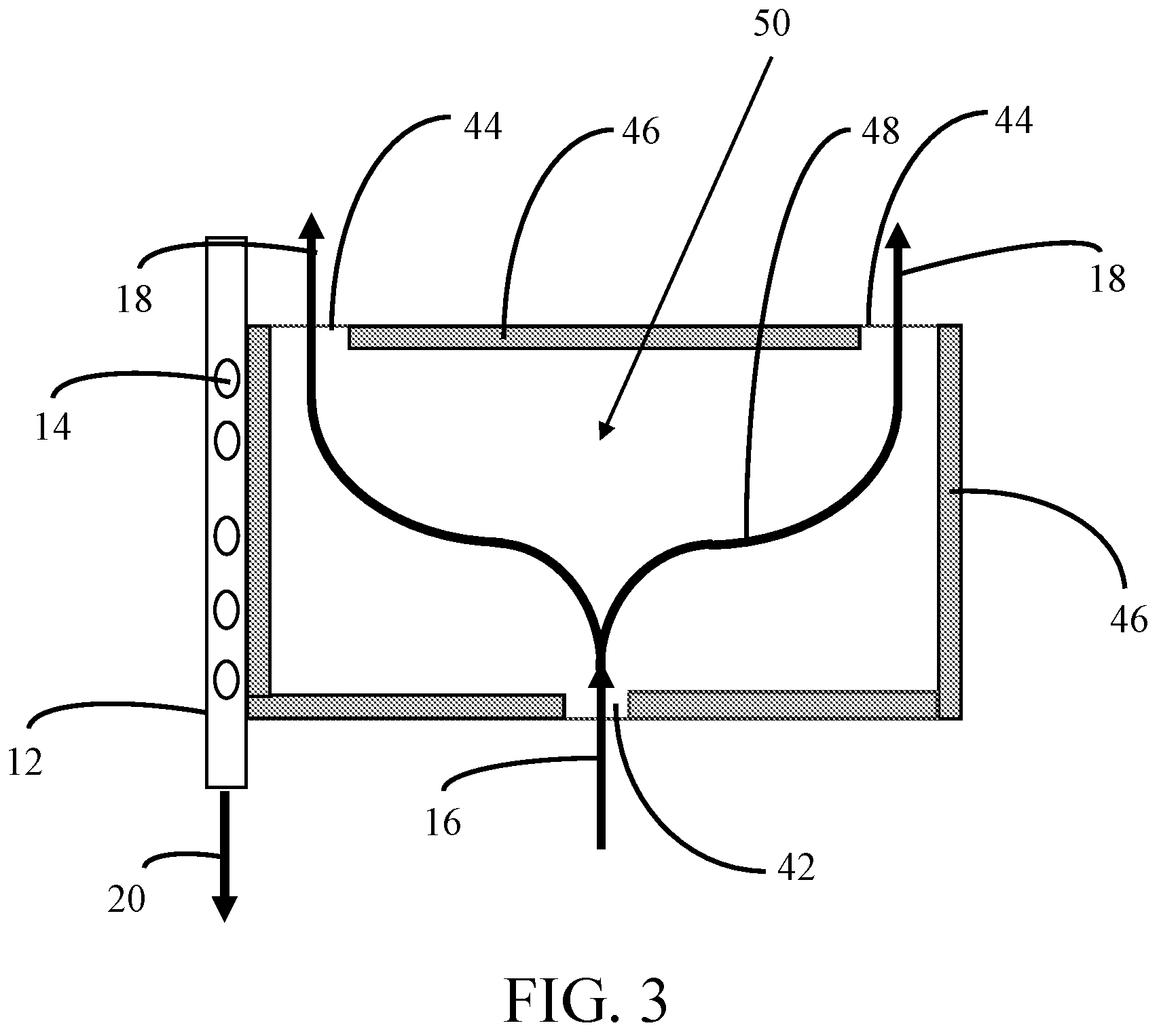 Patent US12303838 Figure 3 – Preferred flow paths for spiral-wound elements