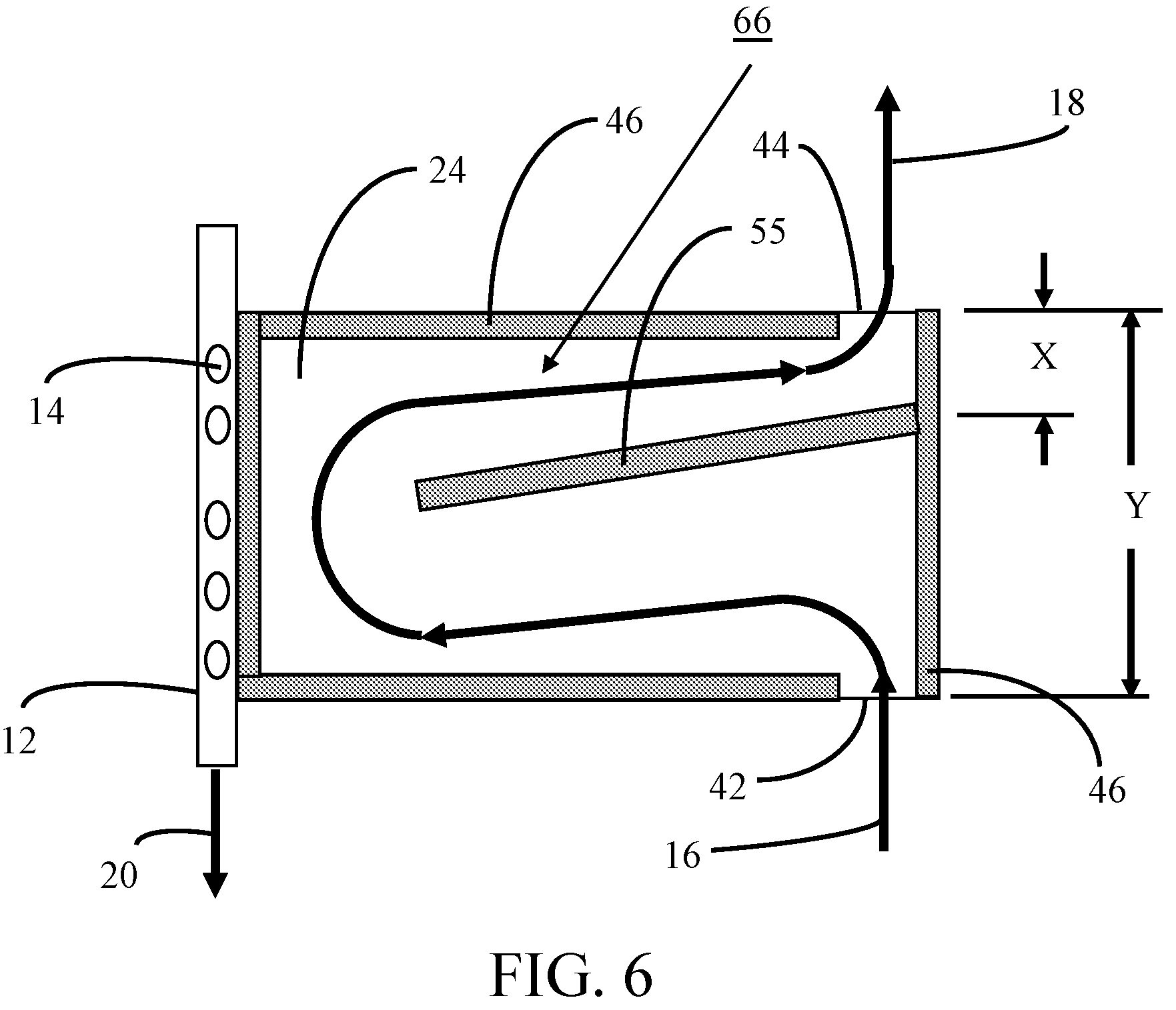 Patent US12303838 Figure 6 – Preferred flow paths for spiral-wound elements