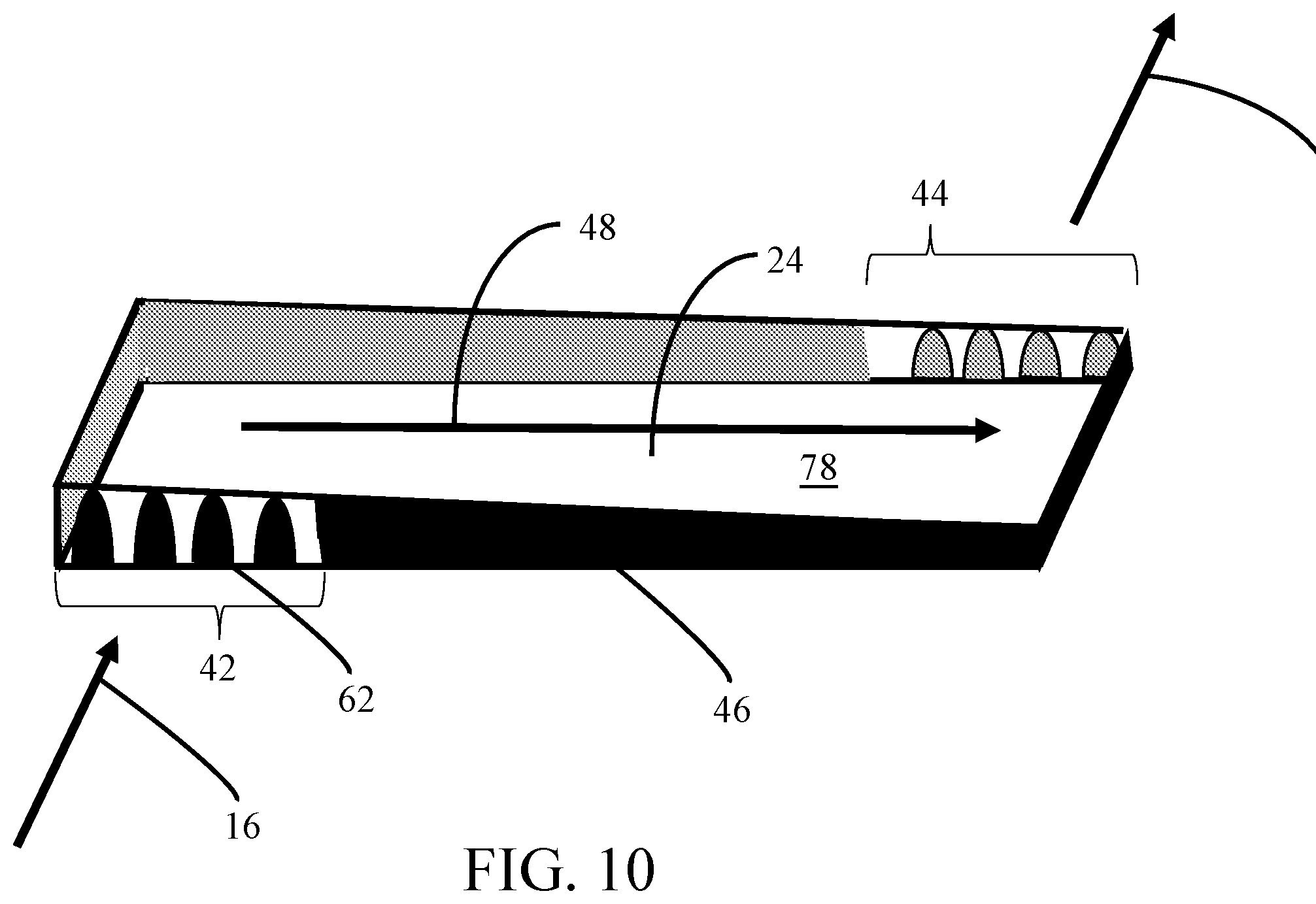 Patent US12303838 Figure 10 – Preferred flow paths for spiral-wound elements