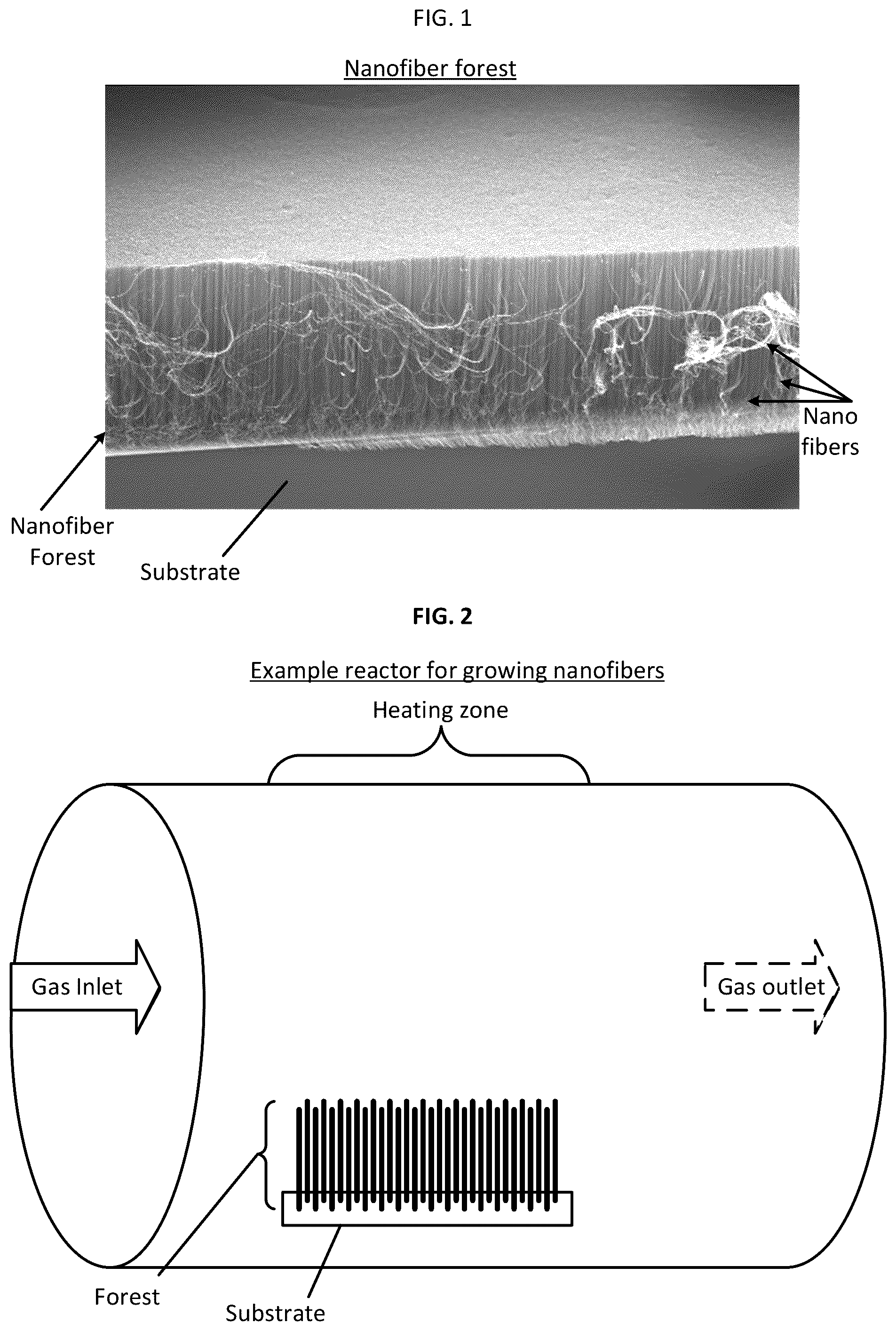 Patent US12303839 Figure 1 – Patterned nanofiber arrays assembled through patterned filtration