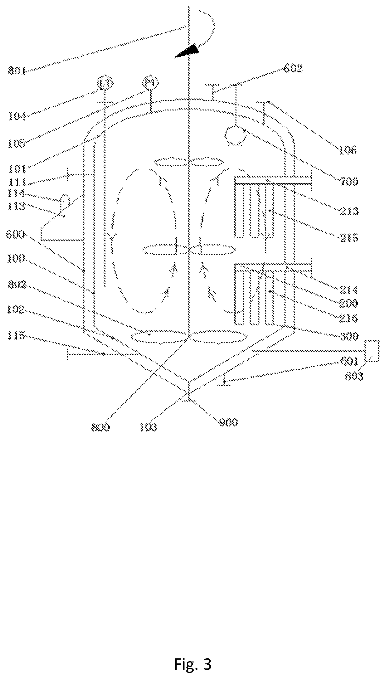 Patent US12303843 Figure 3 – Filtering and concentrating apparatus having stirring function