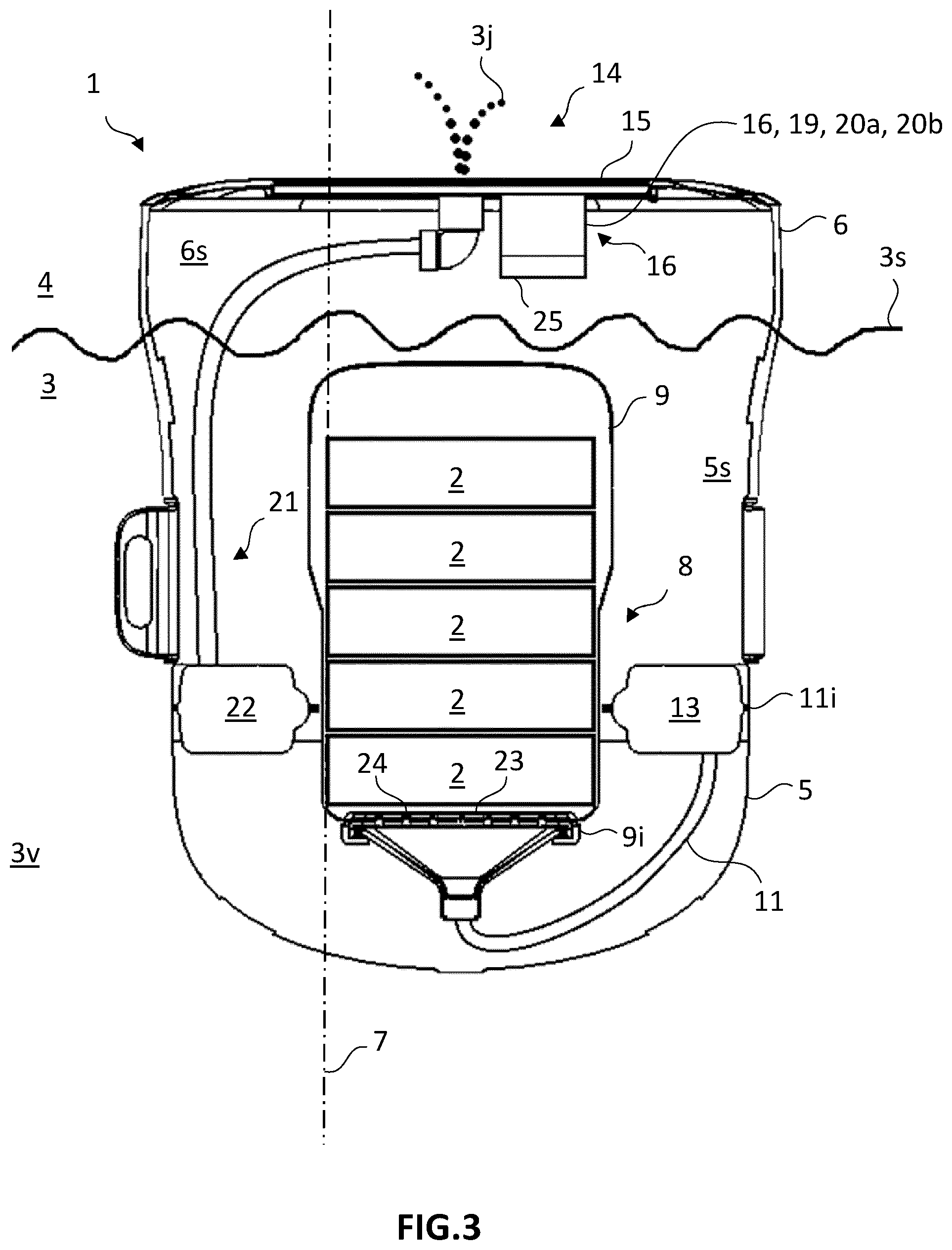 Patent US12303846 Figure 3 – Autonomous dispensing device