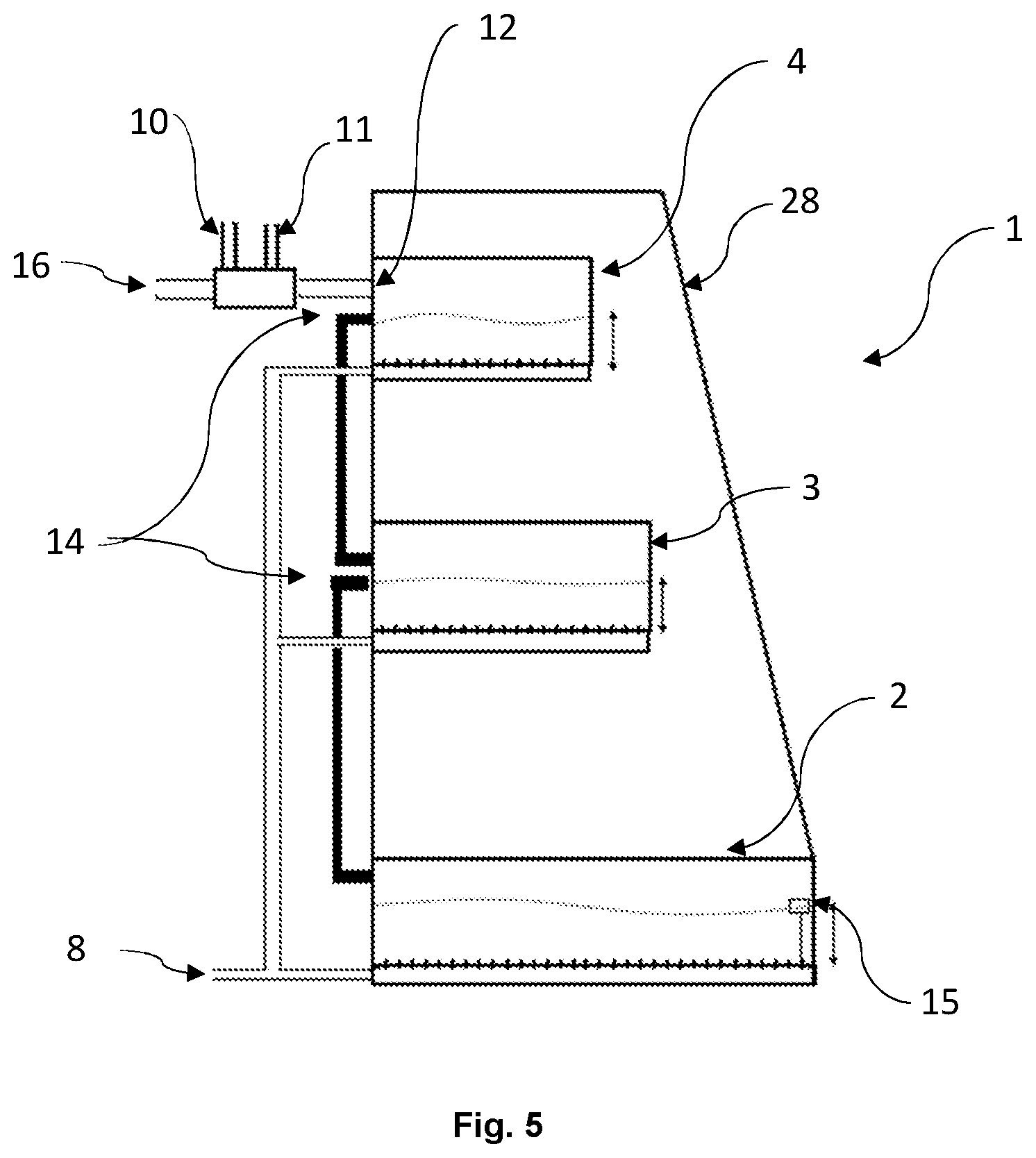 Patent US12303847 Figure 4 – Compact device for producing foam for wellness and/or hygiene applications