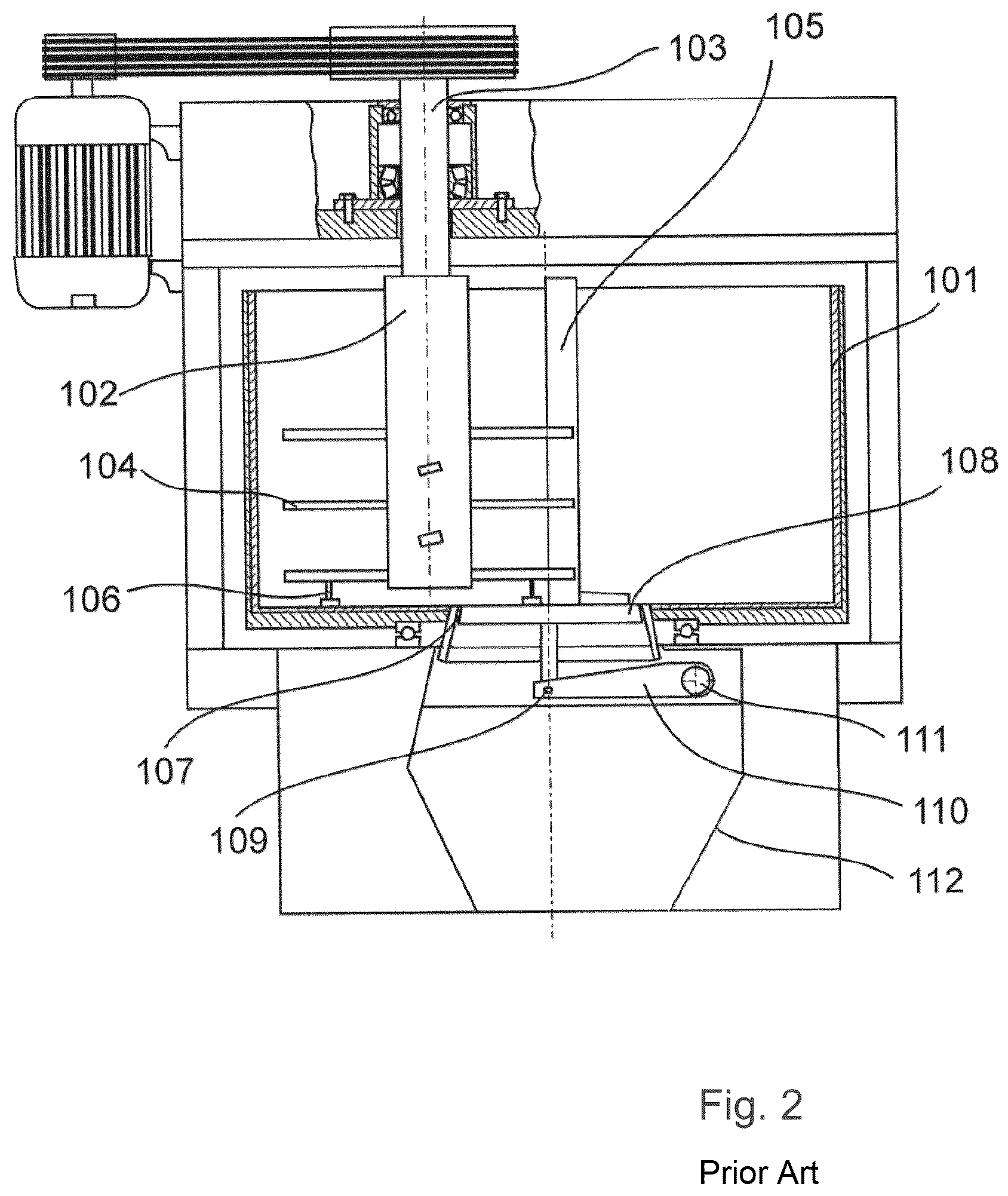 Patent US12303848 Figure 2 – Mixer having a closing cover