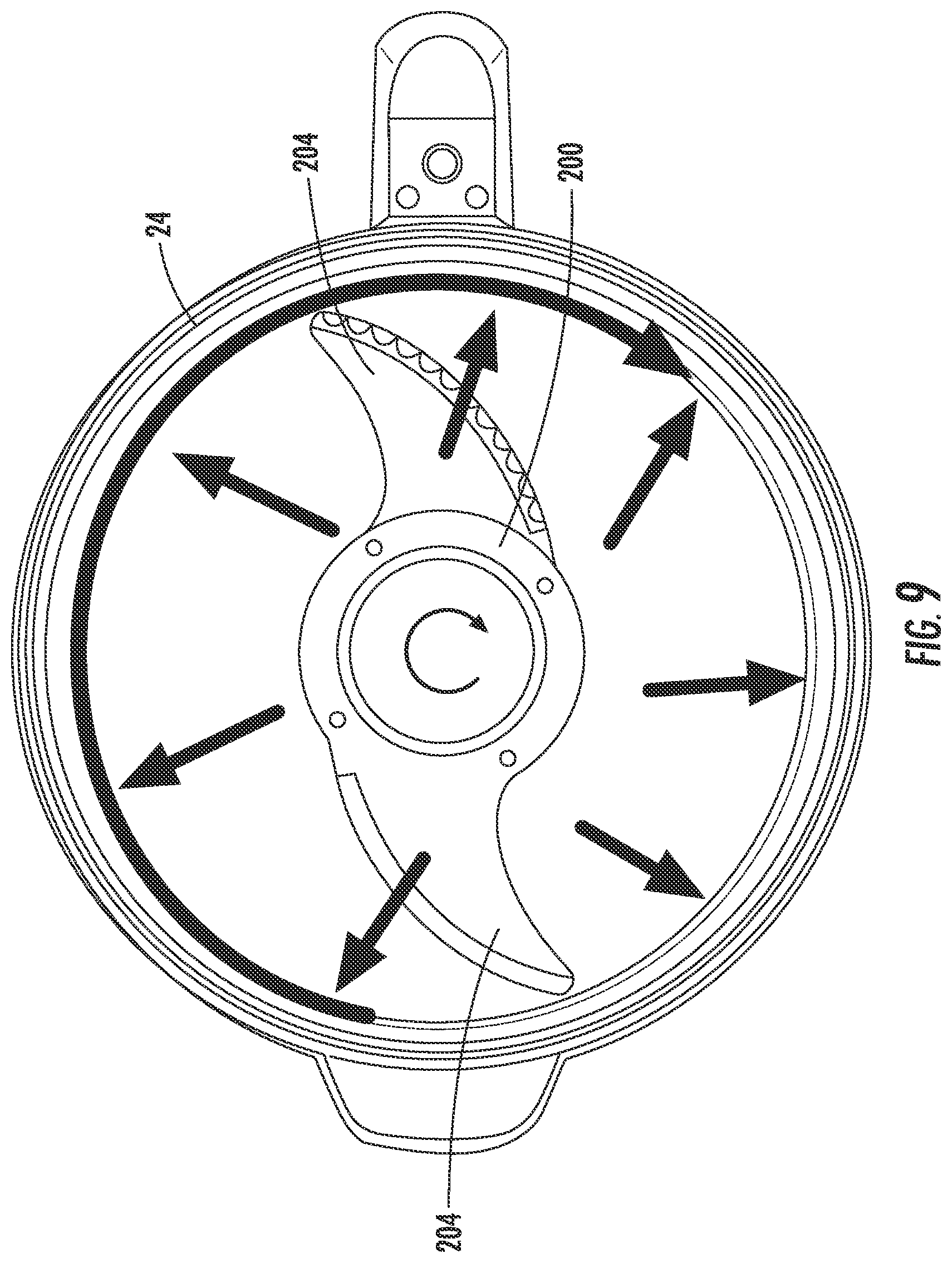 Patent US12303852 Figure 9 – Food processor with cleaning accessory and methods of using same