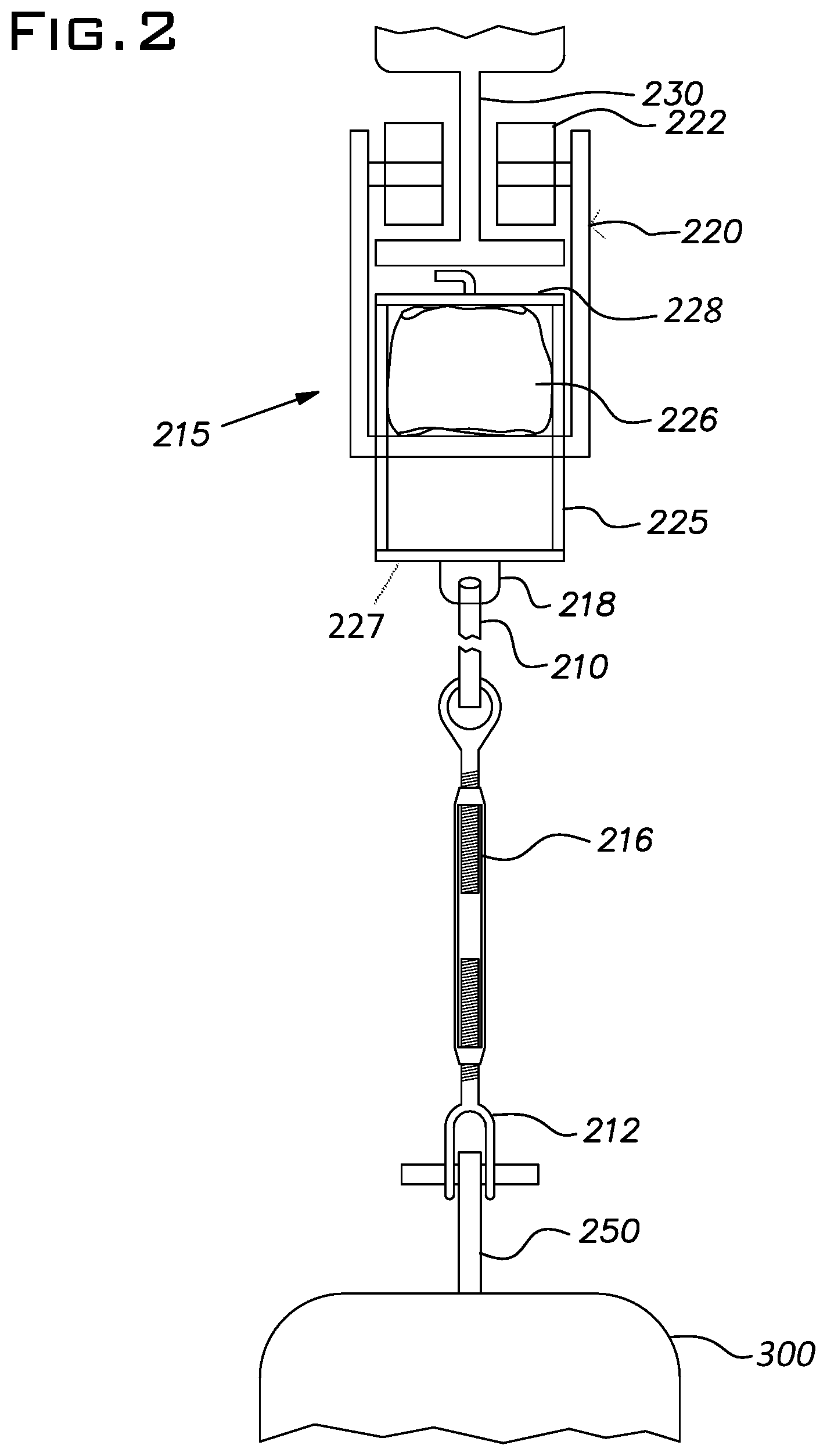 Patent US12303858 Figure 2 – Vessel support system