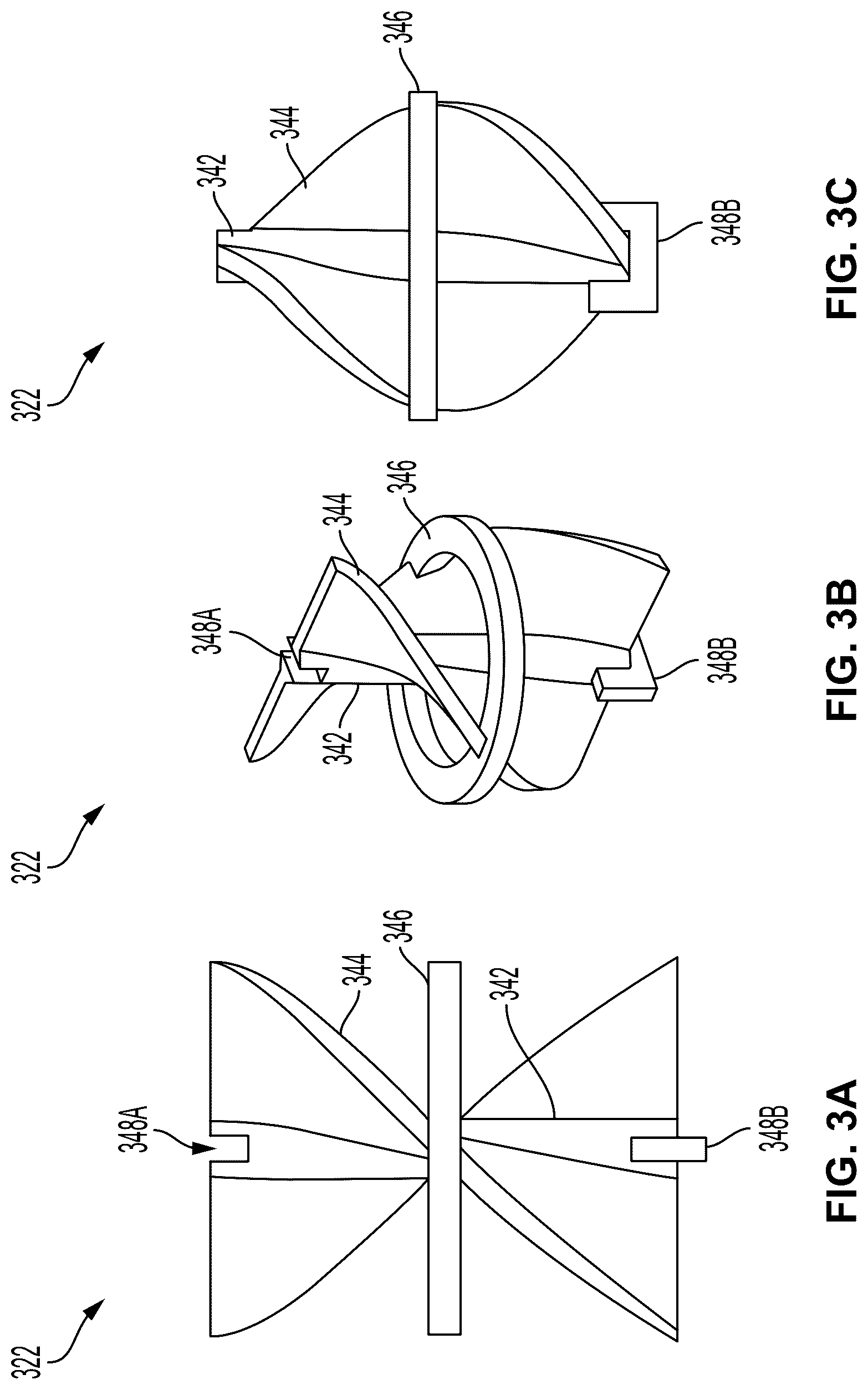 Patent US12303859 Figure 3 – Mass transfer swirler including distribution member