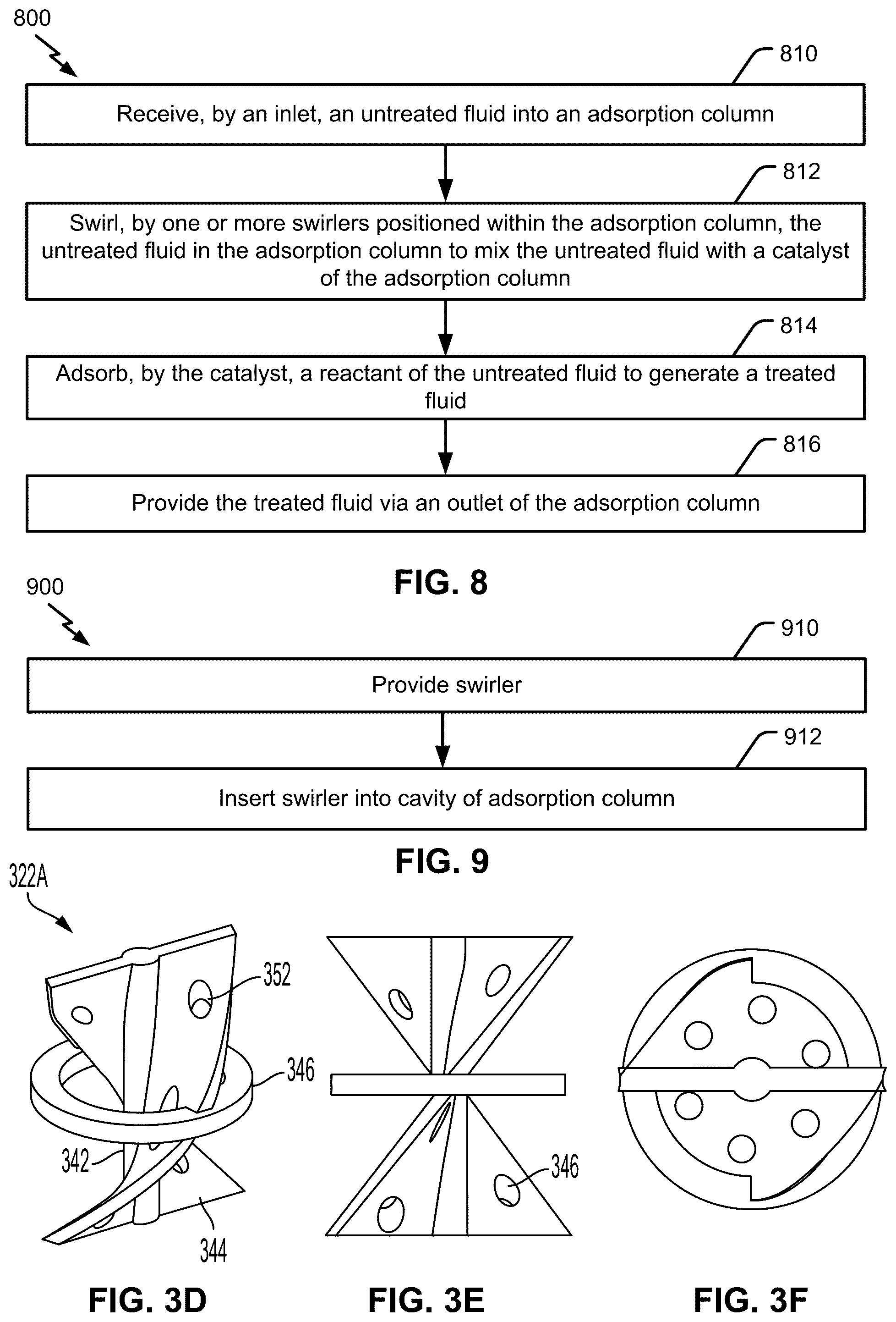 Patent US12303859 Figure 6 – Mass transfer swirler including distribution member