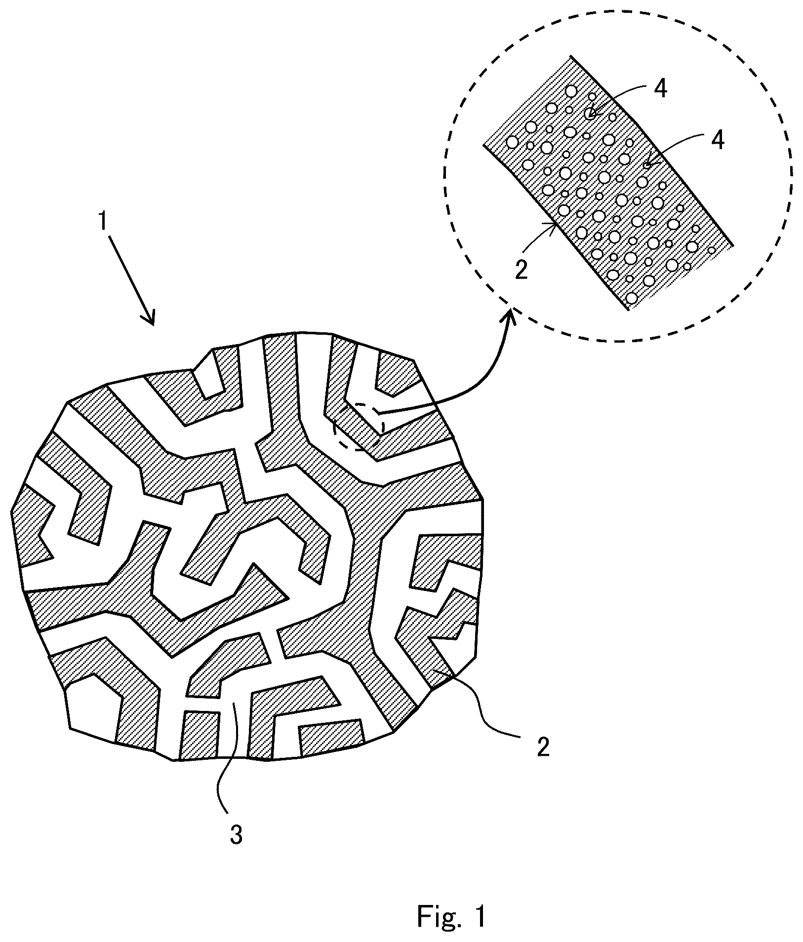 Patent US12303868 Figure 1 – Reaction method for reacting reaction object with liquid containing the reaction object being in contact with granular porous body