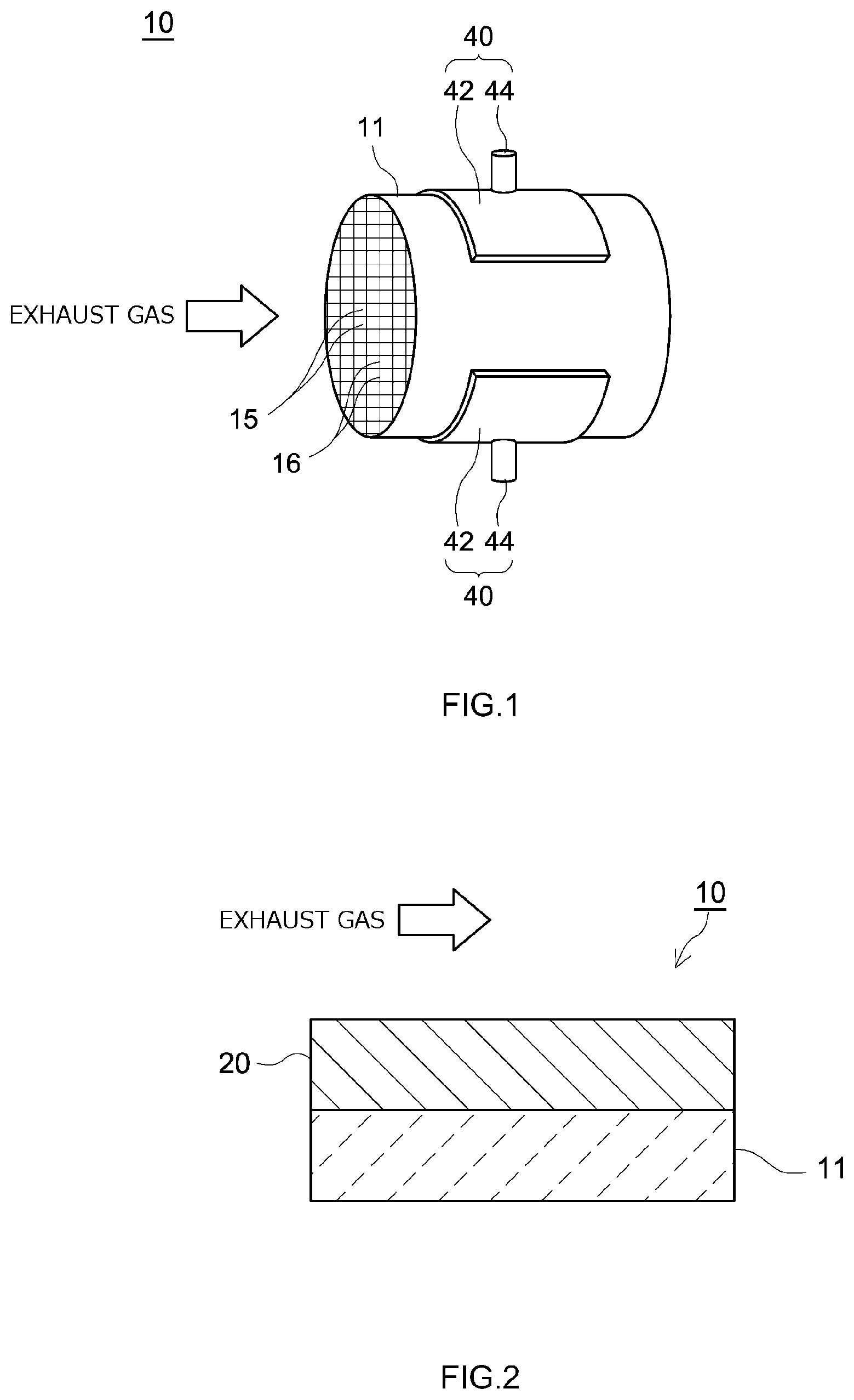 Patent US12303873 Figure 1 – Exhaust gas purification catalyst