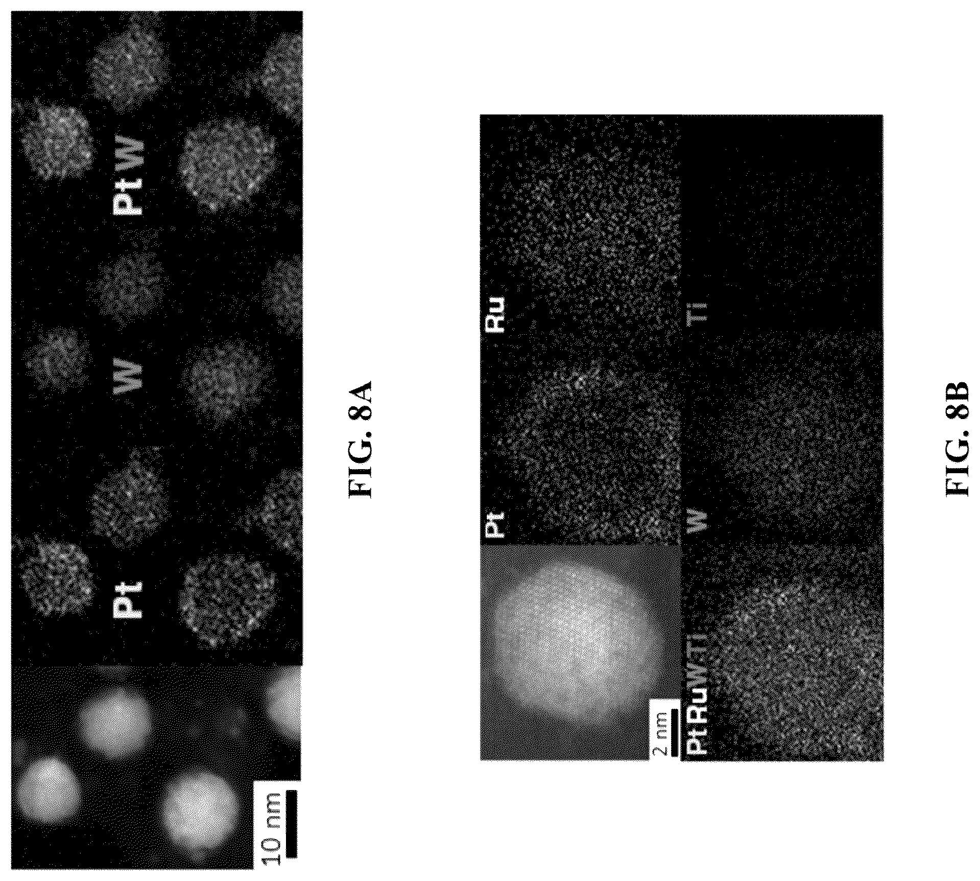 Patent US12303875 Figure 9 – Noble metal monolayer shell coatings on transition metal ceramic nanoparticle cores