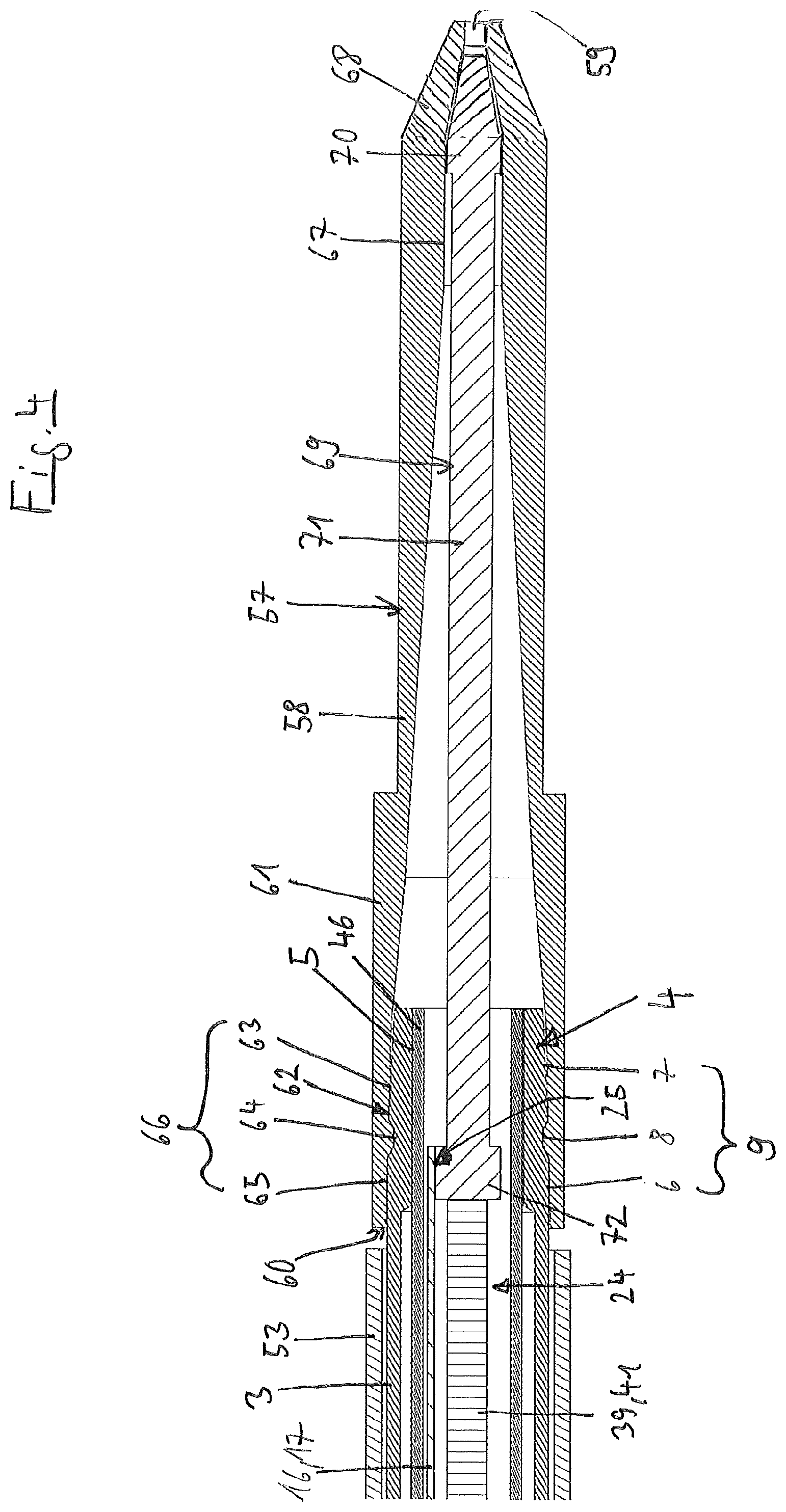 Patent US12303883 Figure 4 – Pipette for use with a pipette tip with an integrated plunger
