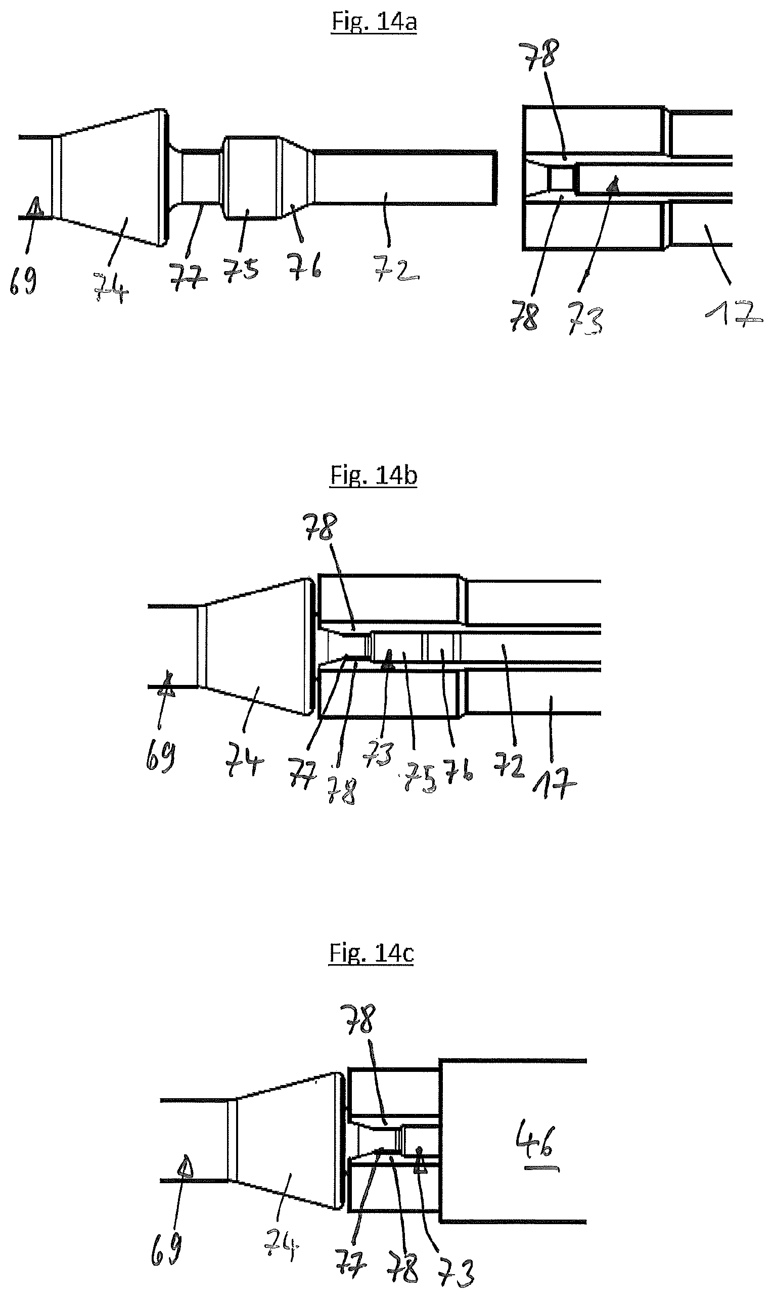 Patent US12303883 Figure 12 – Pipette for use with a pipette tip with an integrated plunger