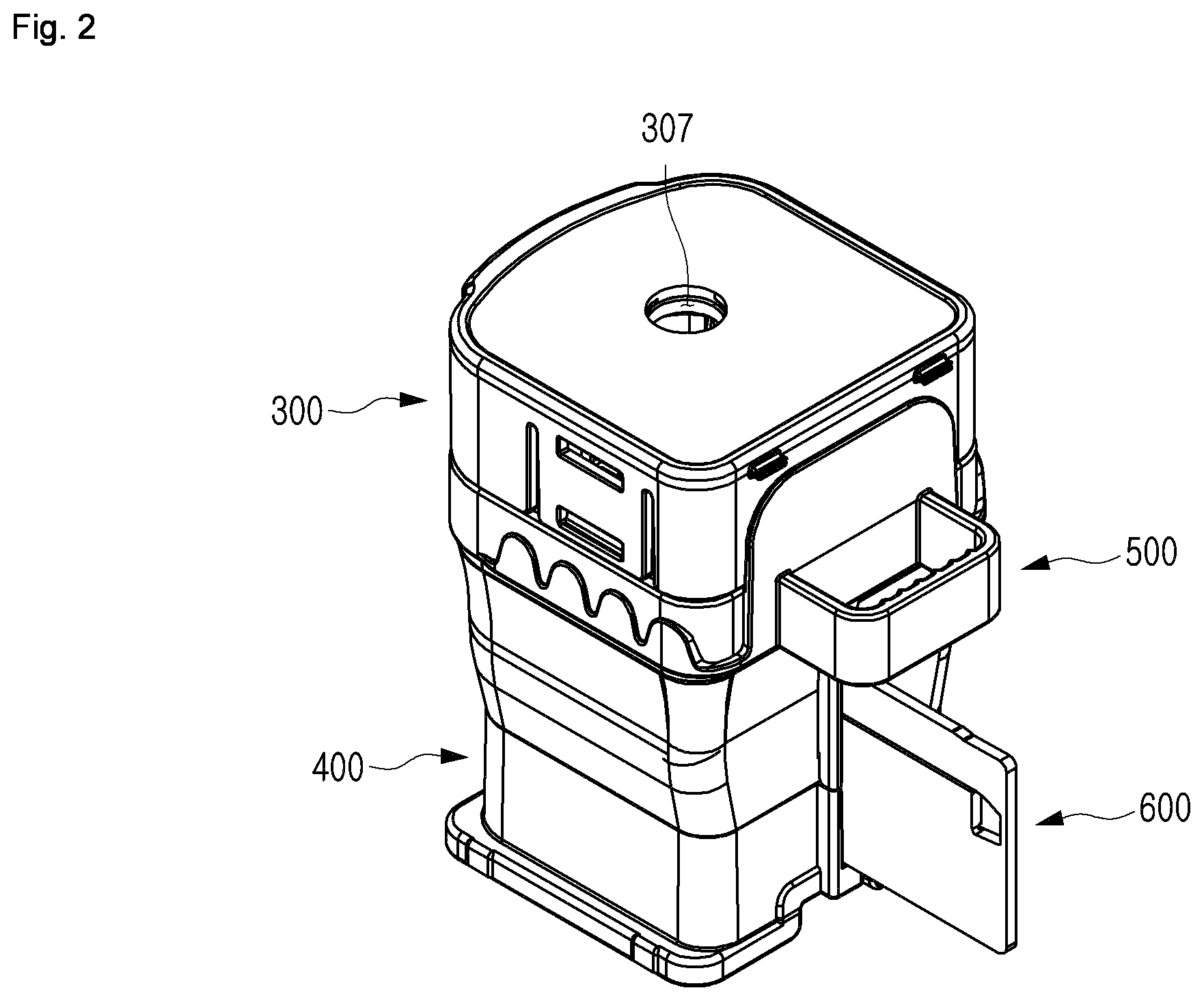 Patent US12303885 Figure 2 – Genome extraction device including safety clip combined with inner chamber