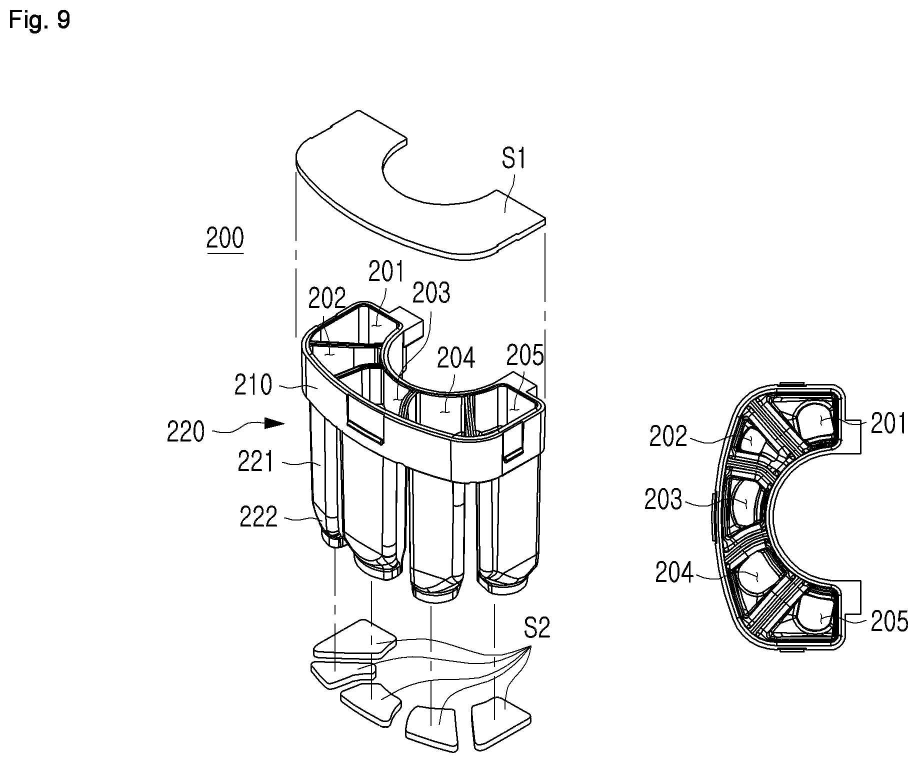 Patent US12303885 Figure 7 – Genome extraction device including safety clip combined with inner chamber