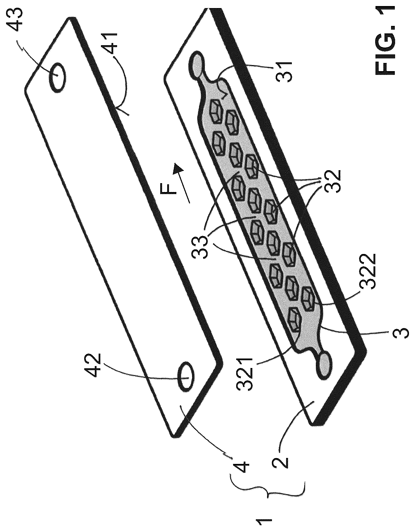 Patent US12303889 Figure 1 – Microfluidic device