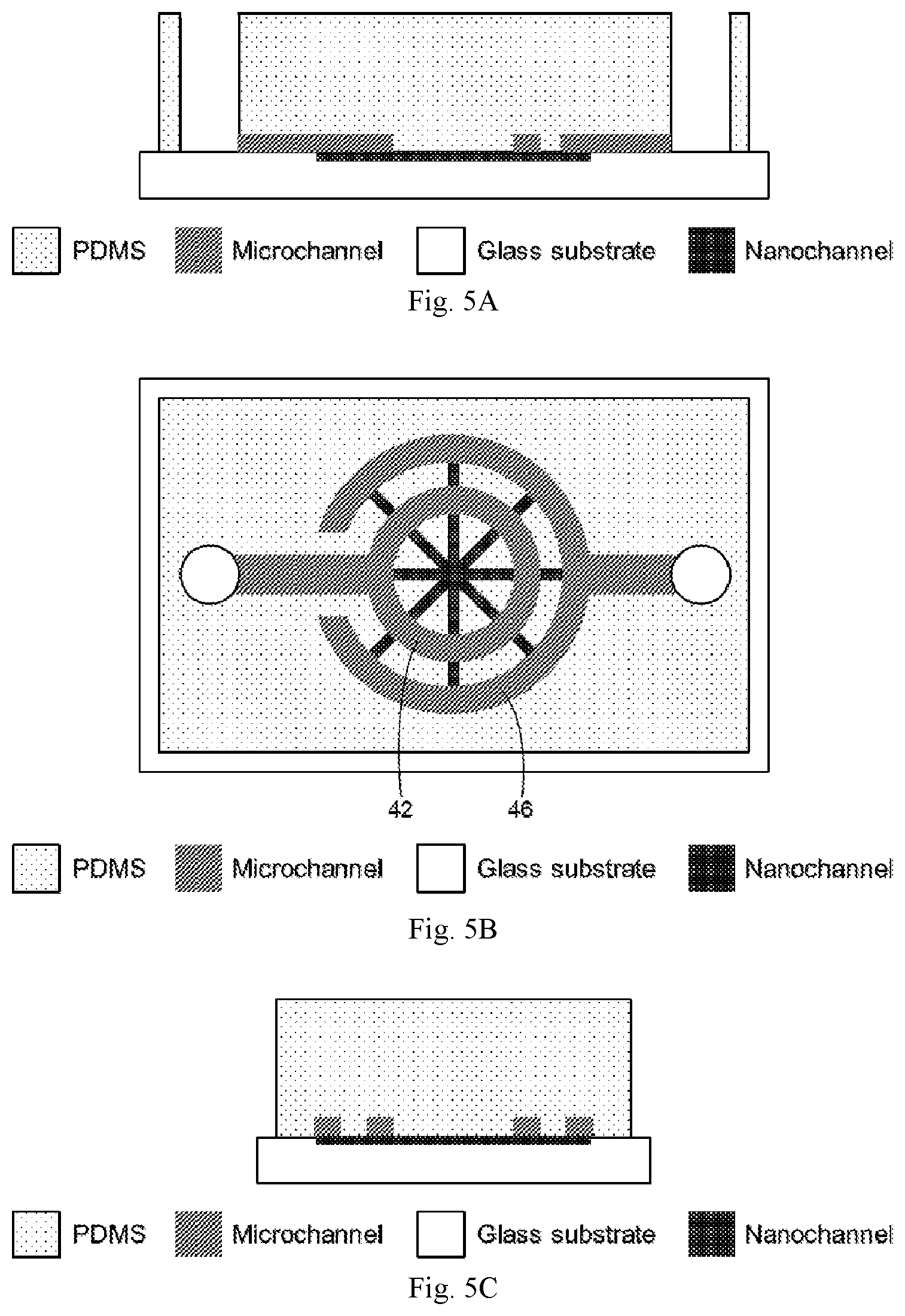 Patent US12303897 Figure 5 – Micro- and nano-fluidic chip, method of fabricating the same, and applications thereof