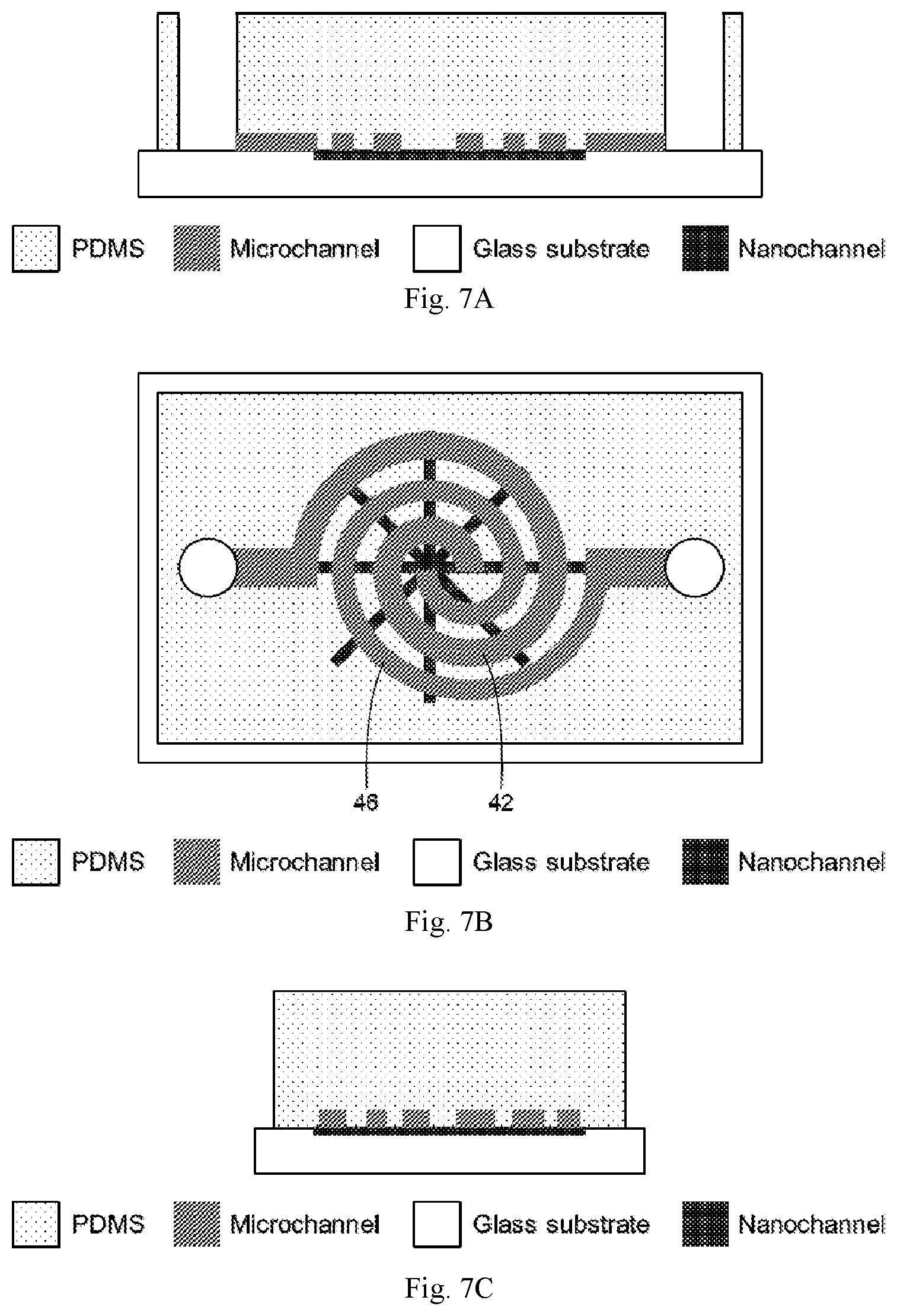 Patent US12303897 Figure 7 – Micro- and nano-fluidic chip, method of fabricating the same, and applications thereof