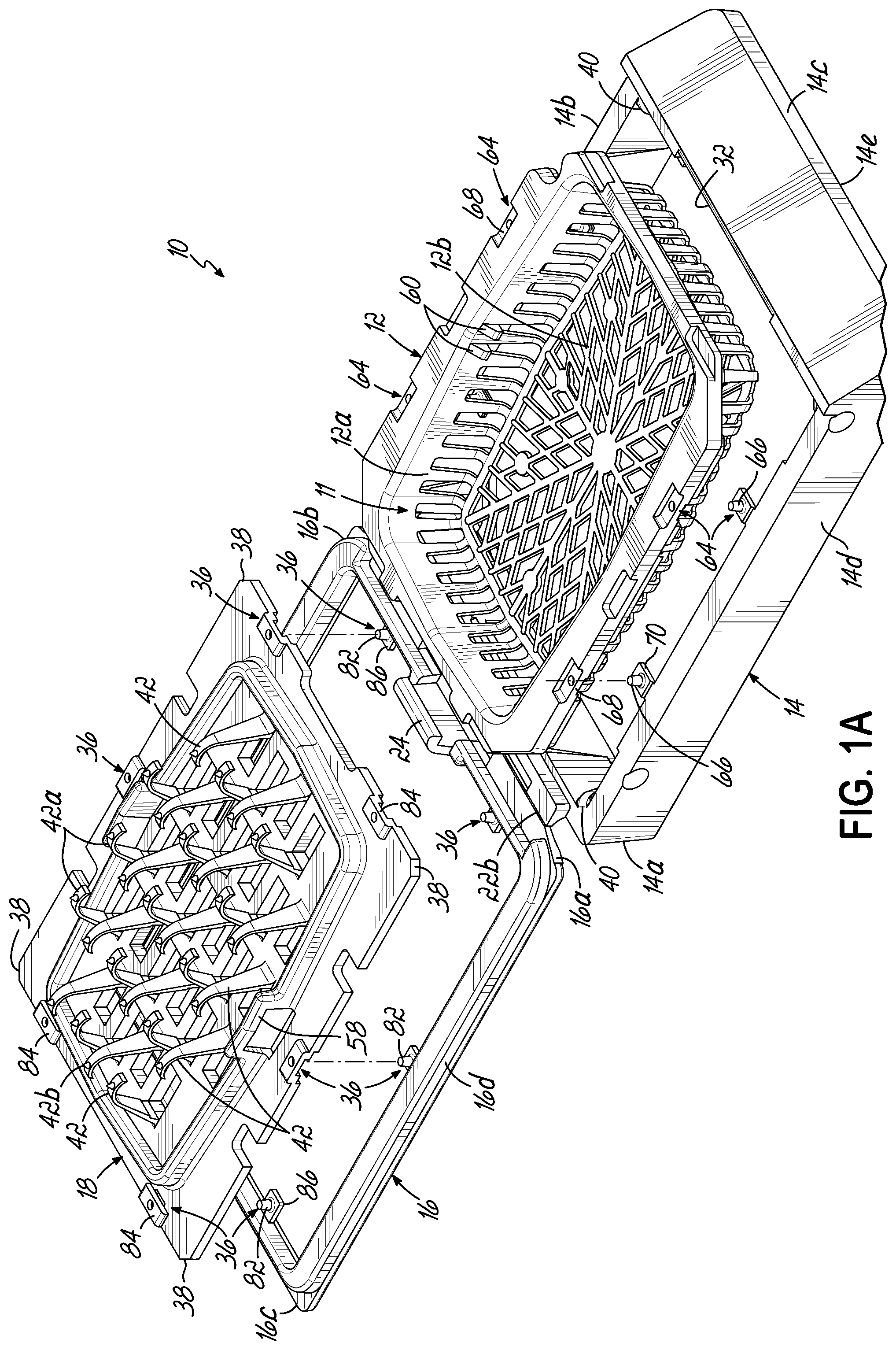 Patent US12303904 Figure 2 – Sectionable cassette and embedding frame with connectors, and methods for preparing biopsy tissue samples