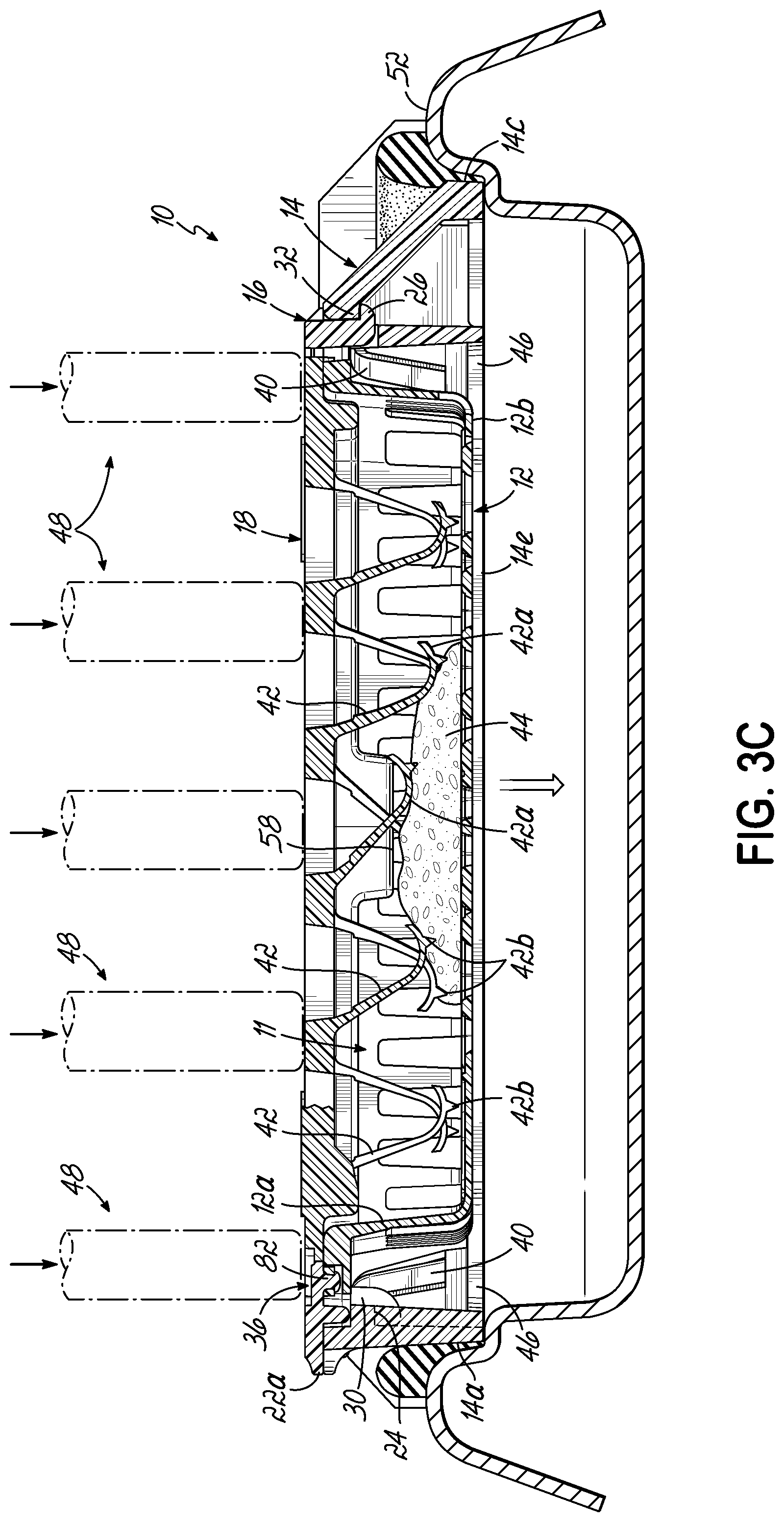 Patent US12303904 Figure 5 – Sectionable cassette and embedding frame with connectors, and methods for preparing biopsy tissue samples