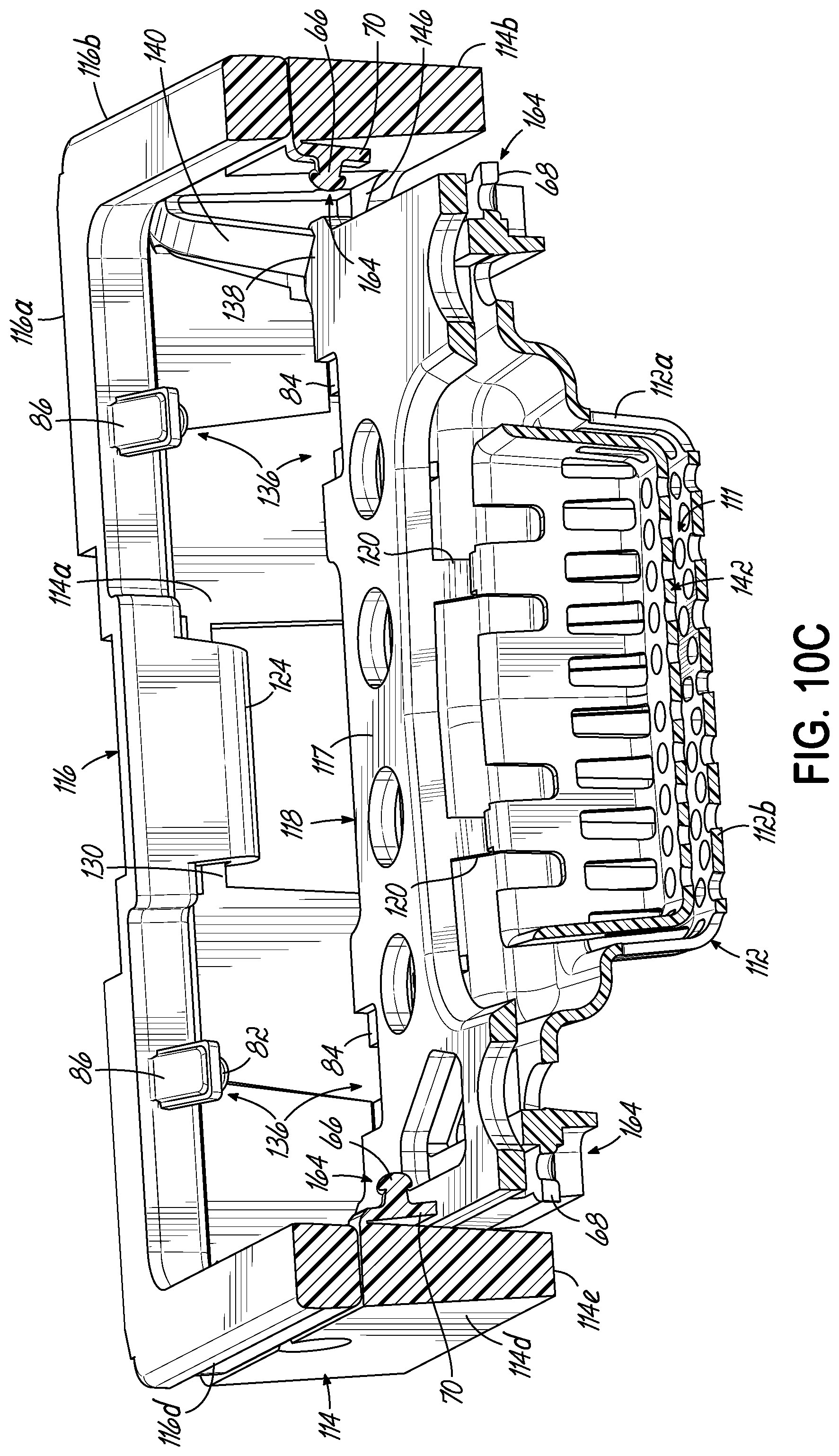 Patent US12303904 Figure 20 – Sectionable cassette and embedding frame with connectors, and methods for preparing biopsy tissue samples