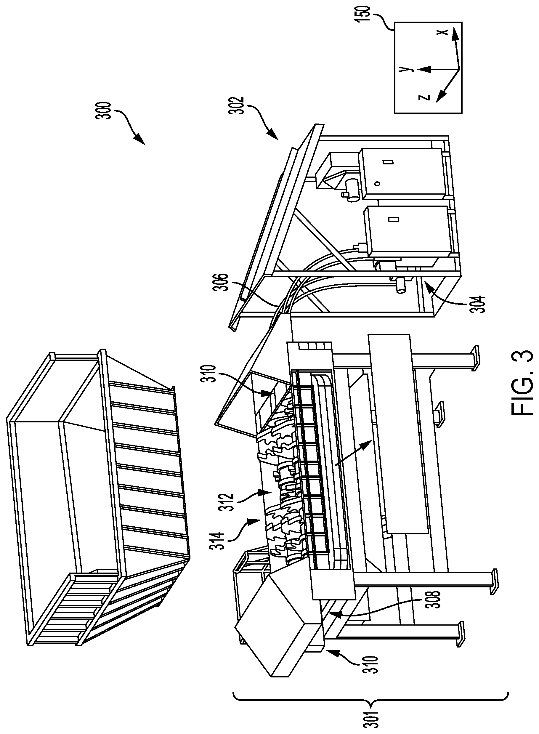 Patent US12303907 Figure 3 – Modular industrial reducing machine and method for disassembling an industrial reducing machine