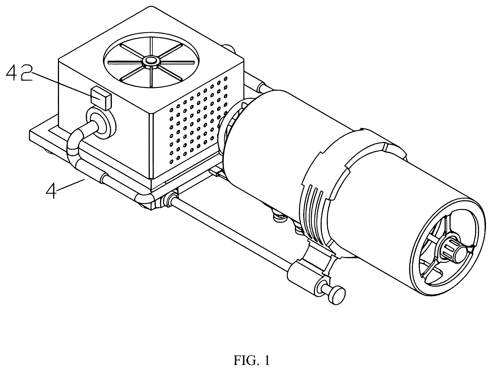 Patent US12303908 Figure 1 – Grinding and crushing machine for magnesium powder production