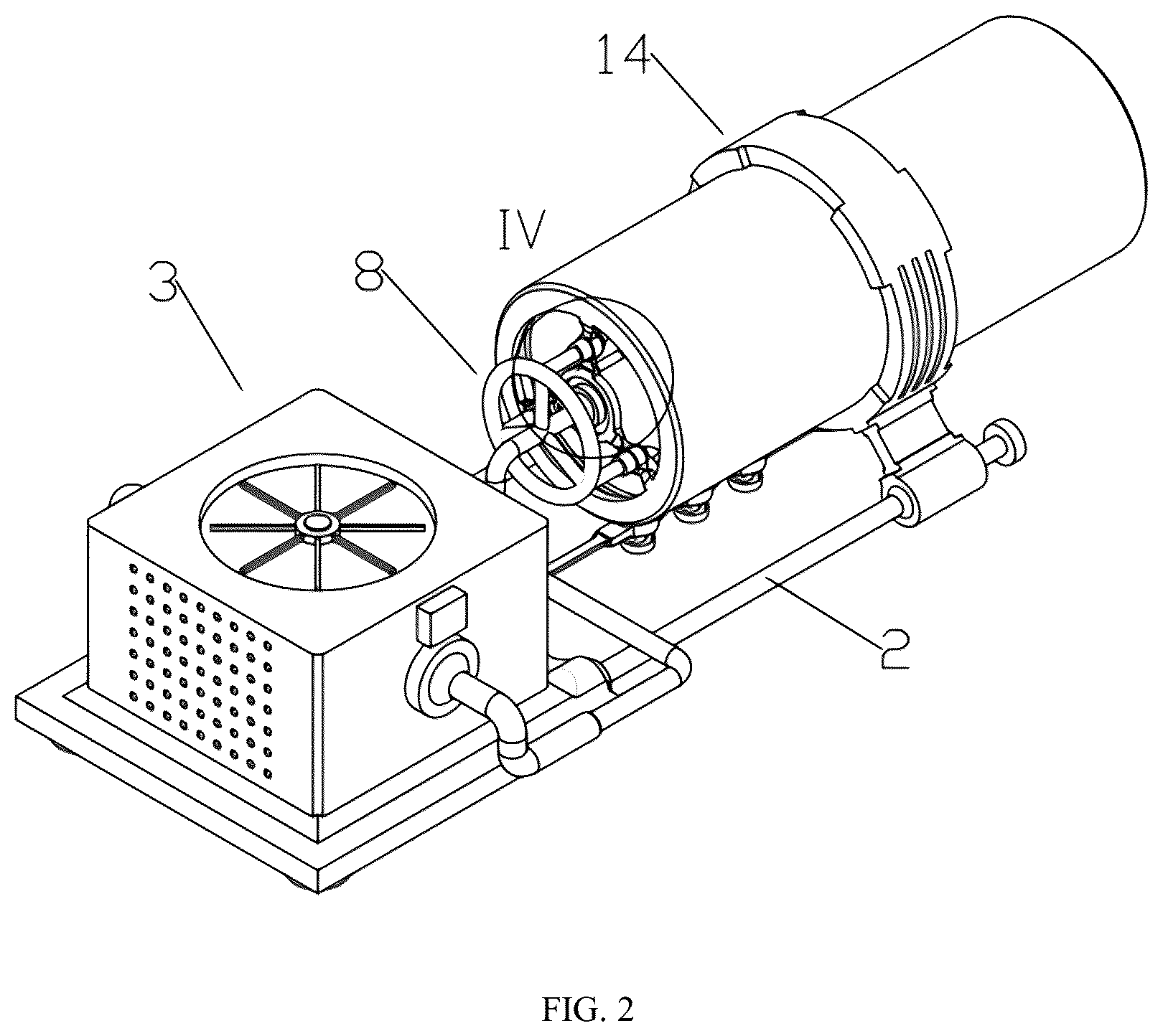 Patent US12303908 Figure 2 – Grinding and crushing machine for magnesium powder production