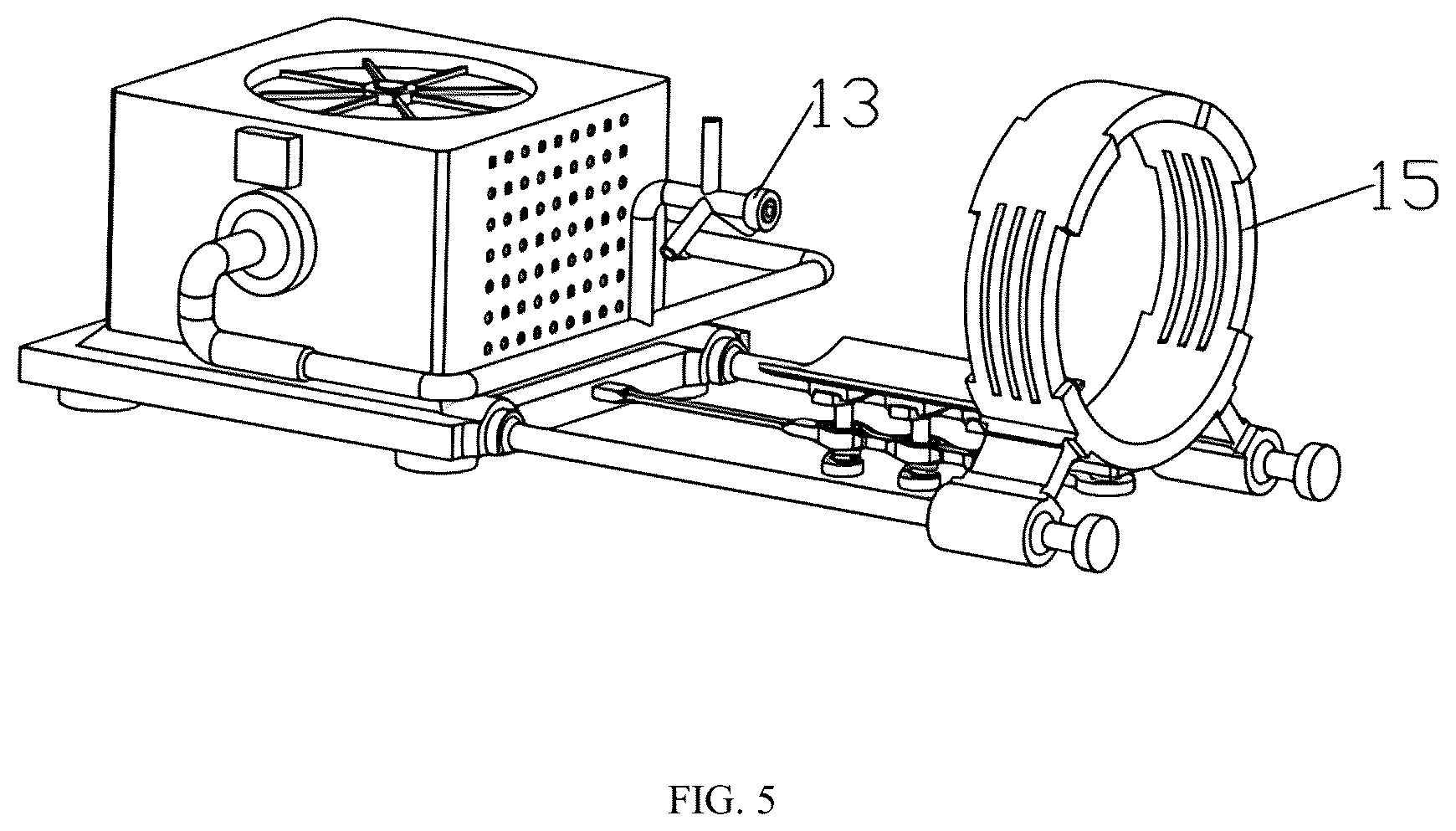 Patent US12303908 Figure 5 – Grinding and crushing machine for magnesium powder production