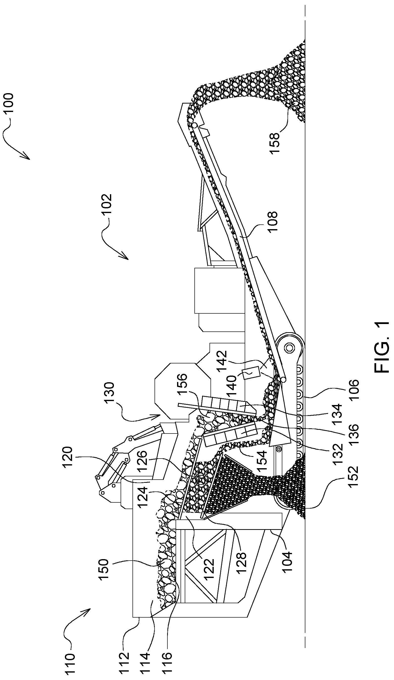 Patent US12303909 Figure 1 – Quality monitoring and controls for a comminution system using imaging of material in a discharge stage