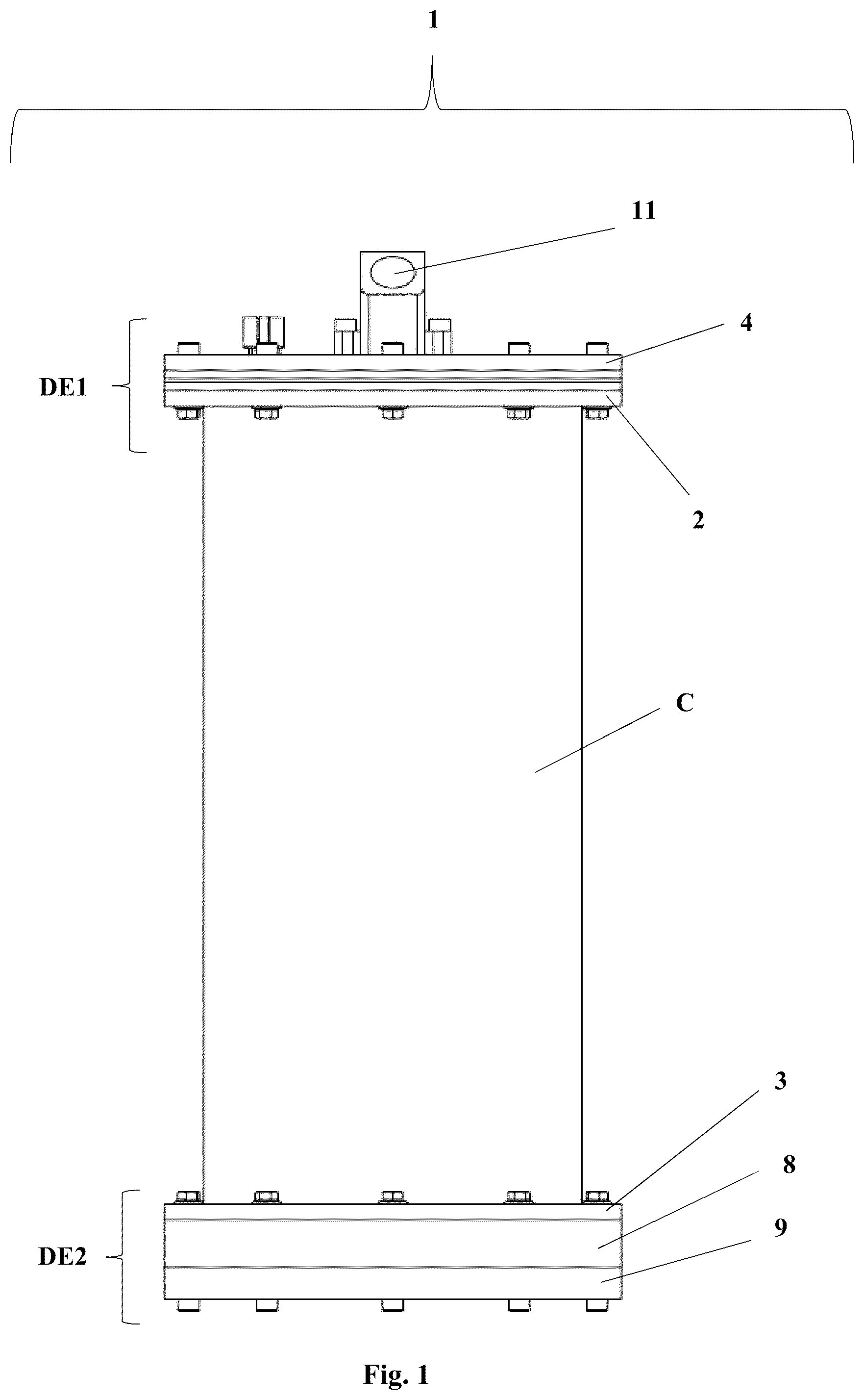 Patent US12303917 Figure 1 – Substance separator system driven by a submersible actuator