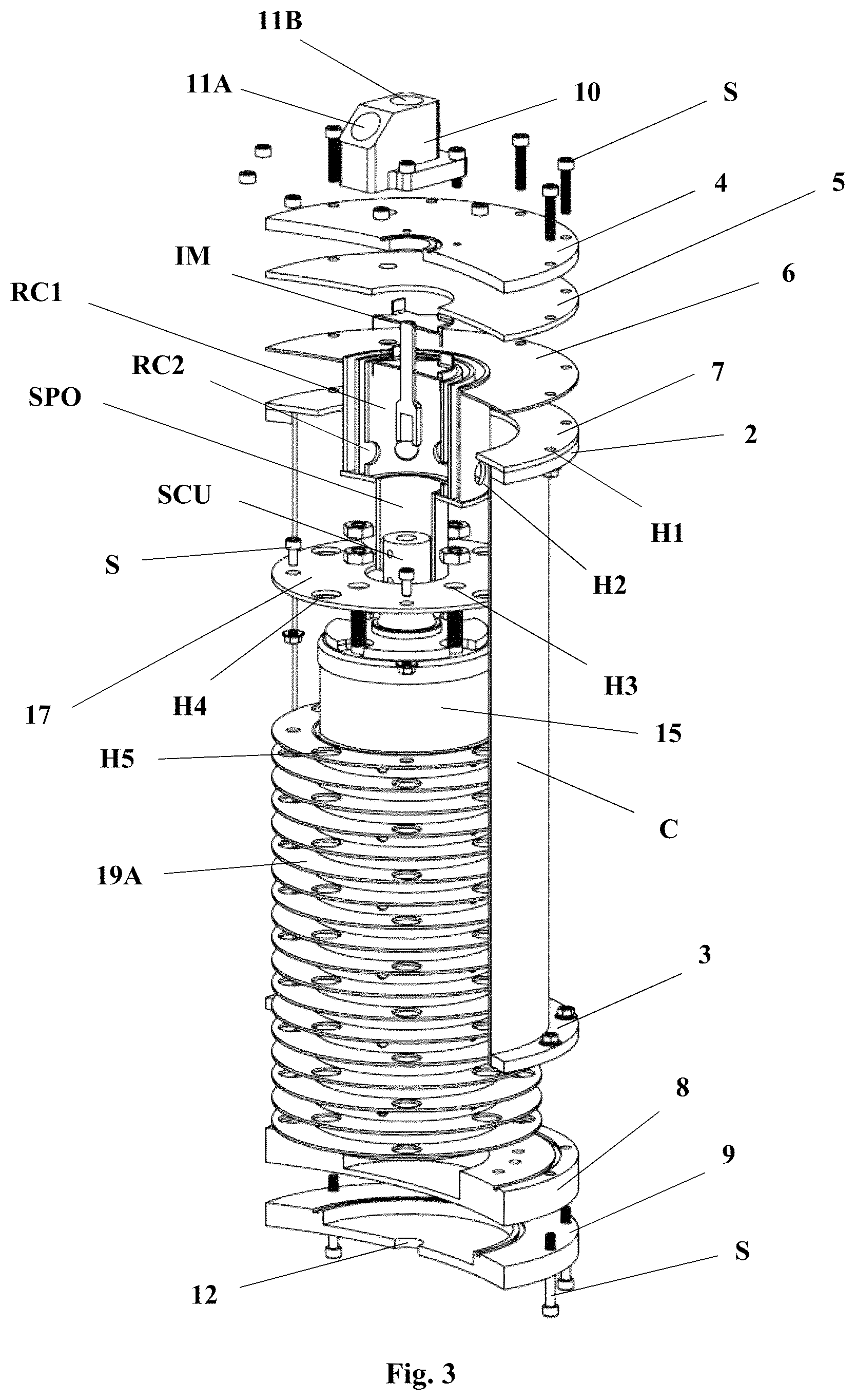 Patent US12303917 Figure 3 – Substance separator system driven by a submersible actuator